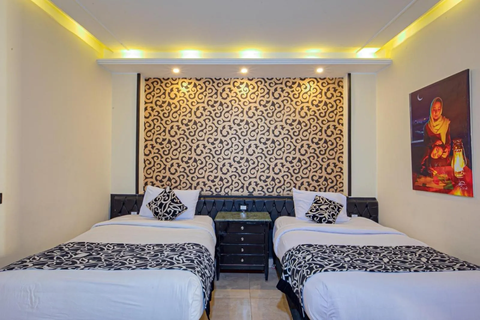 Bed in Panorama Bungalows Resort El Gouna