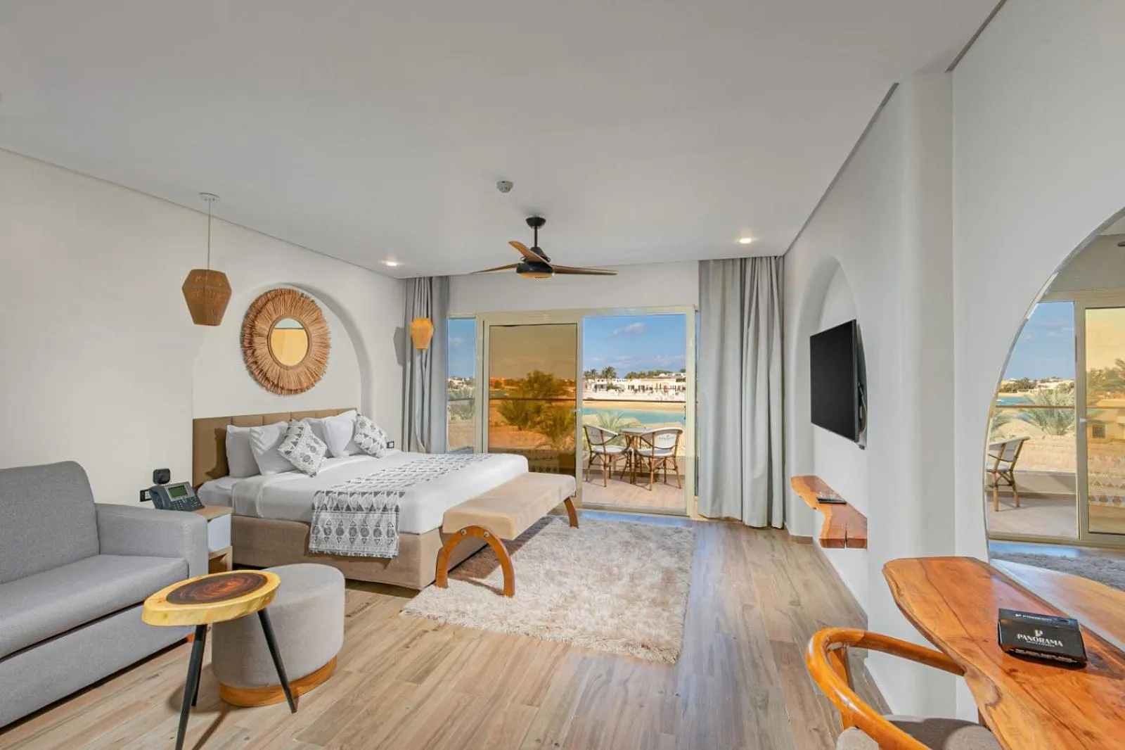 Bed in Panorama Bungalows Resort El Gouna