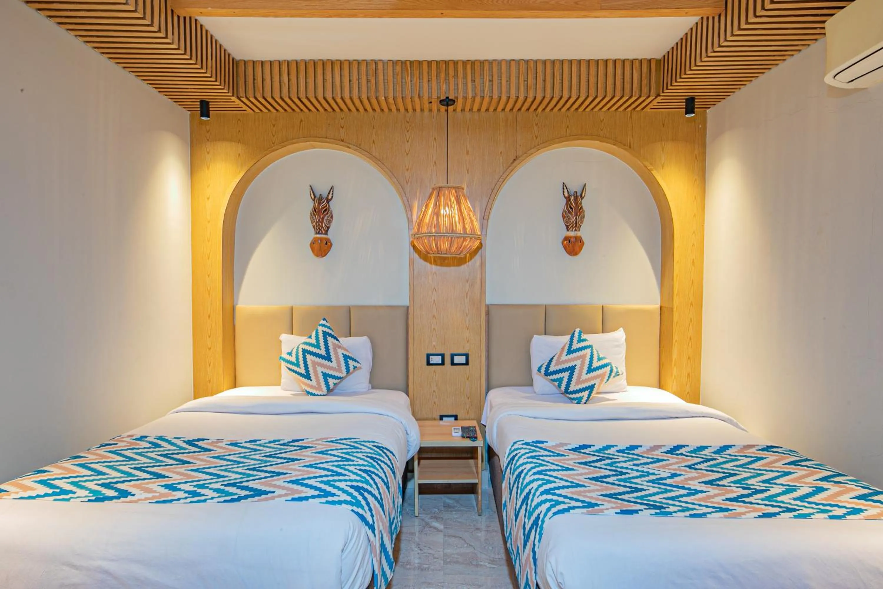 Bed in Panorama Bungalows Resort El Gouna