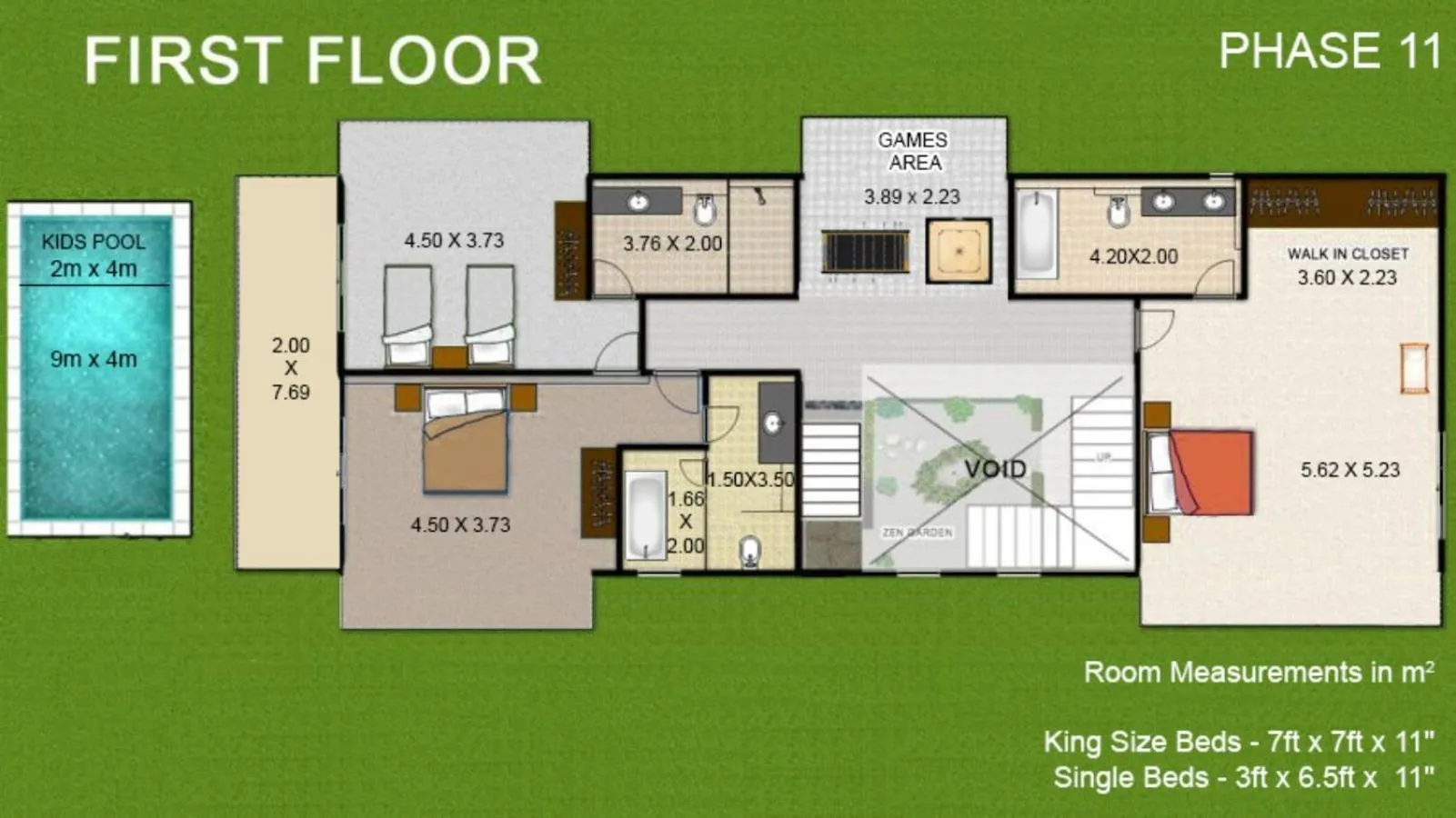 Floor plan in Villa Calangute Phase 11