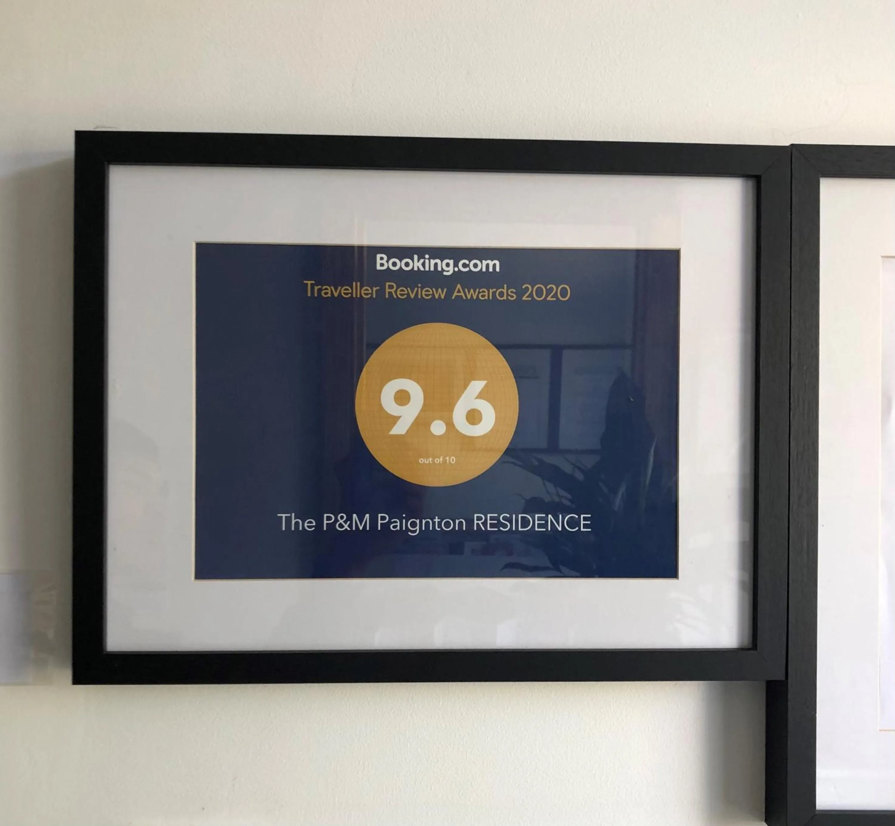 Certificate/Award in The P&M Paignton RESIDENCE