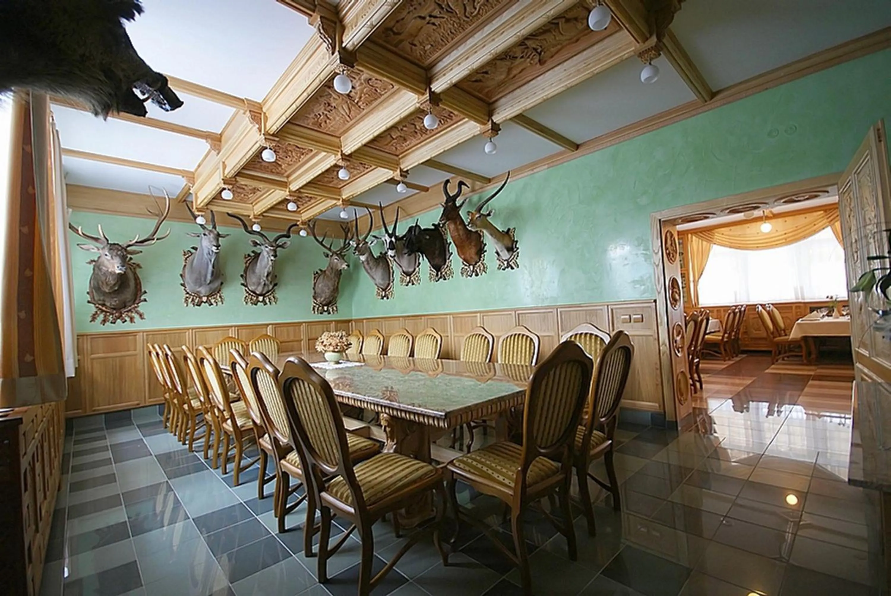 Dining area in Hotel Diana