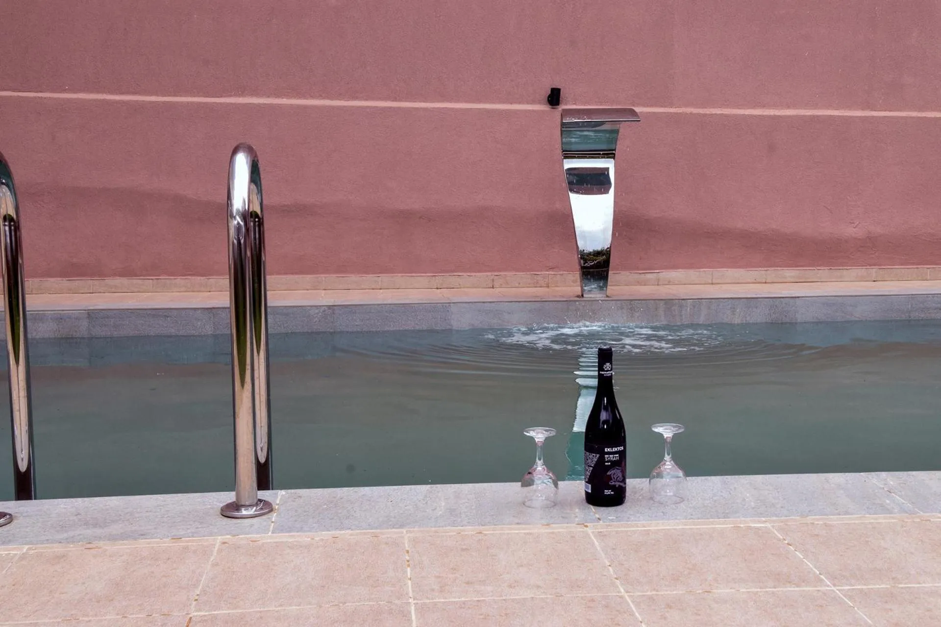 Pool view in Mithos Premium Rooms