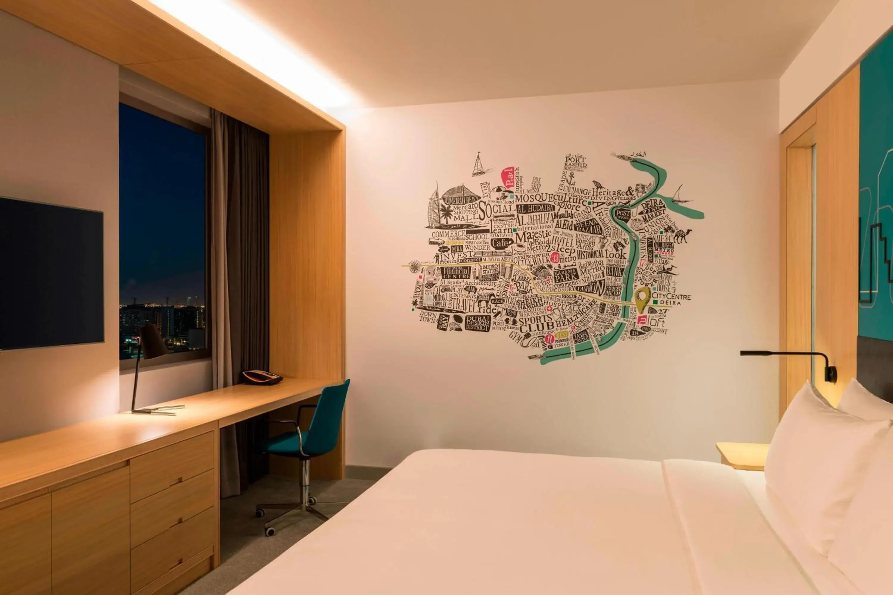 Savvy Room, Guest room, 1 King, Golf &Creek view view in Aloft Dubai Creek Savvy Room, Guest room, 1 King, Golf &Creek view view in Aloft Dubai Creek