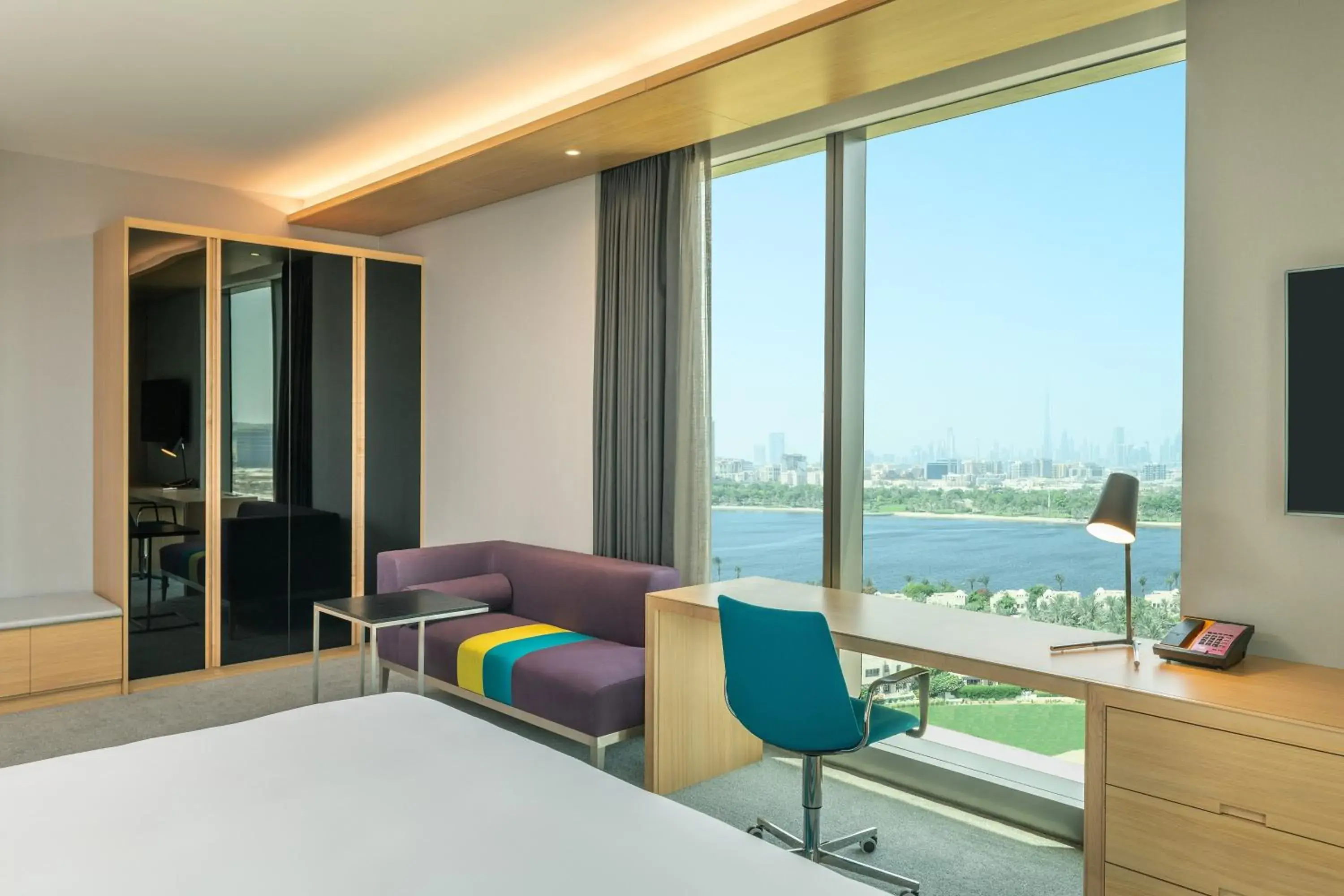 Savvy Suite, 1 Bedroom Junior Suite, Golf &Creek View view in Aloft Dubai Creek Savvy Suite, 1 Bedroom Junior Suite, Golf &Creek View view in Aloft Dubai Creek