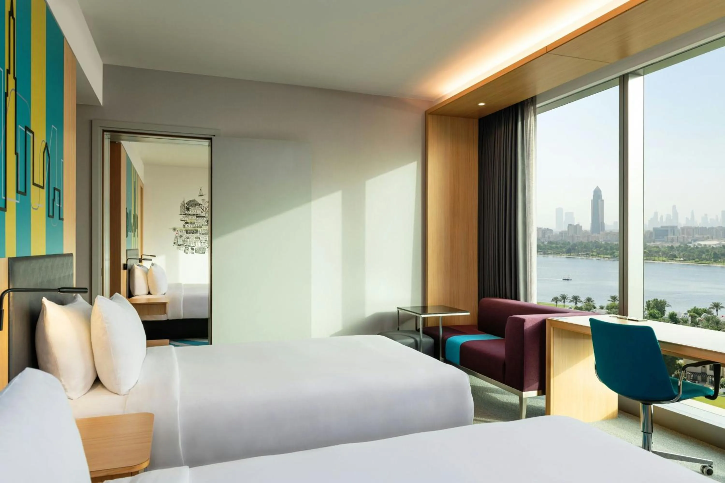 Photo of the whole room, Bed in Aloft Dubai Creek
