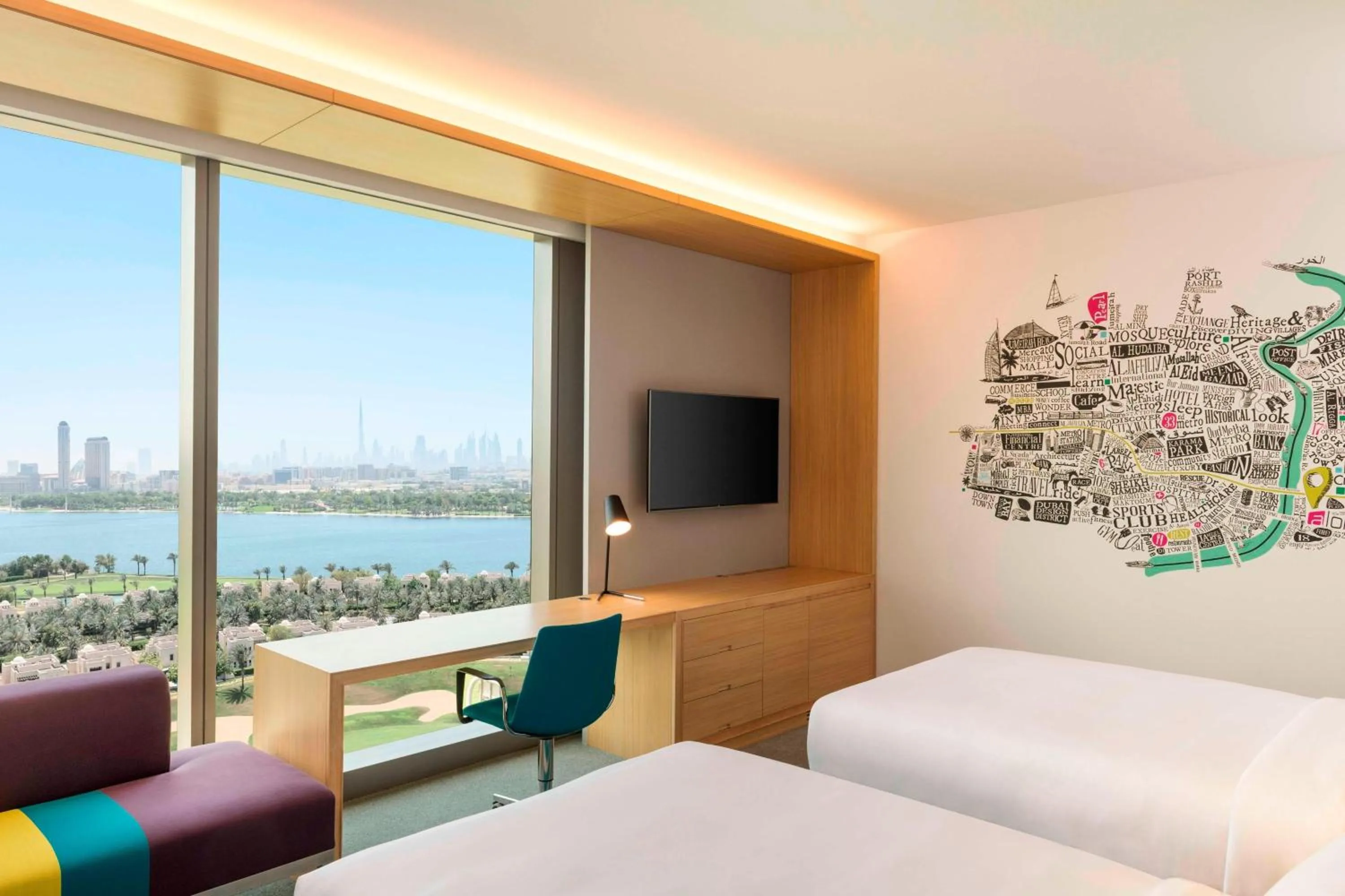 Photo of the whole room, Bed in Aloft Dubai Creek