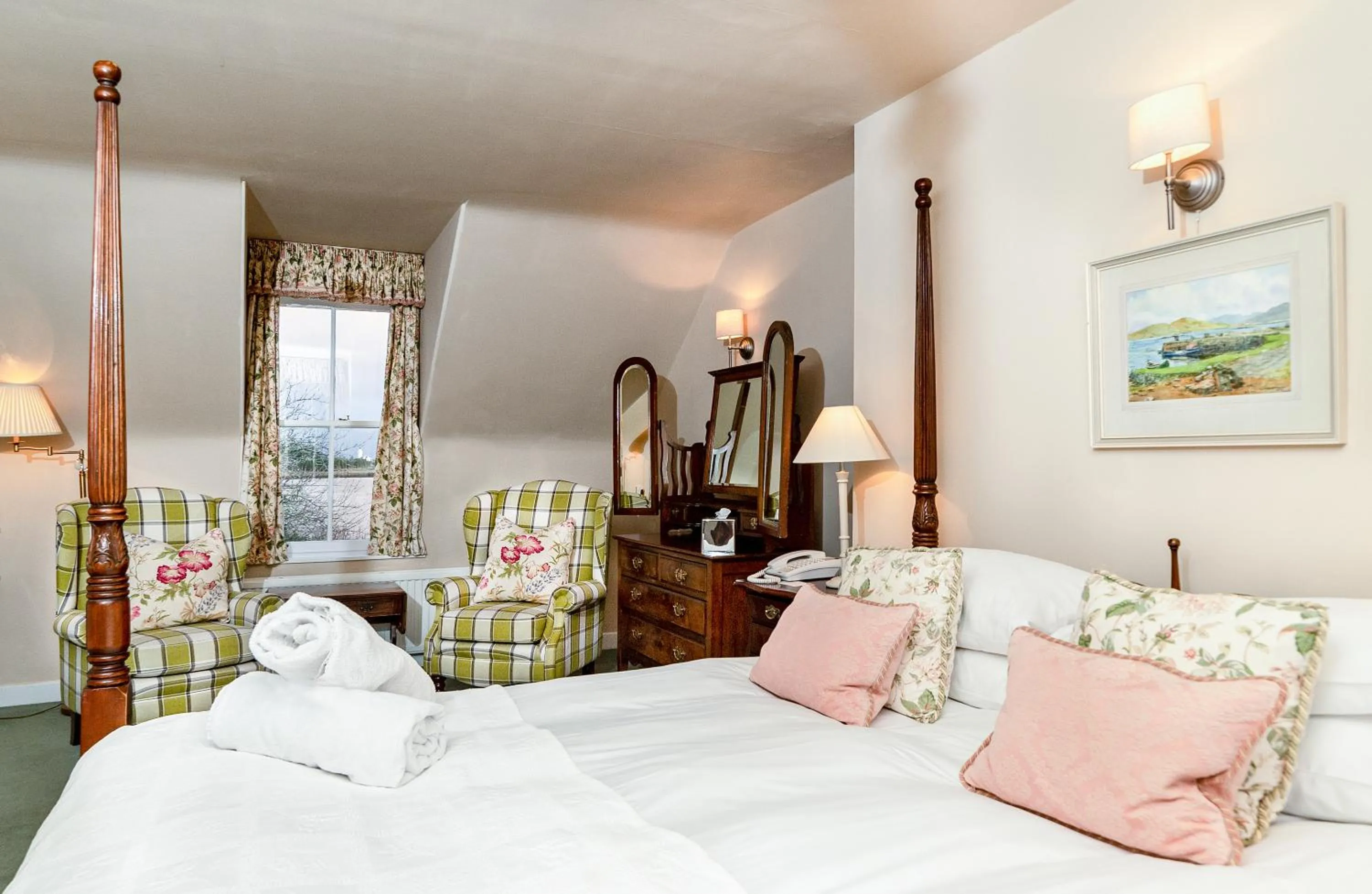 Bed in Hotel Eilean Iarmain