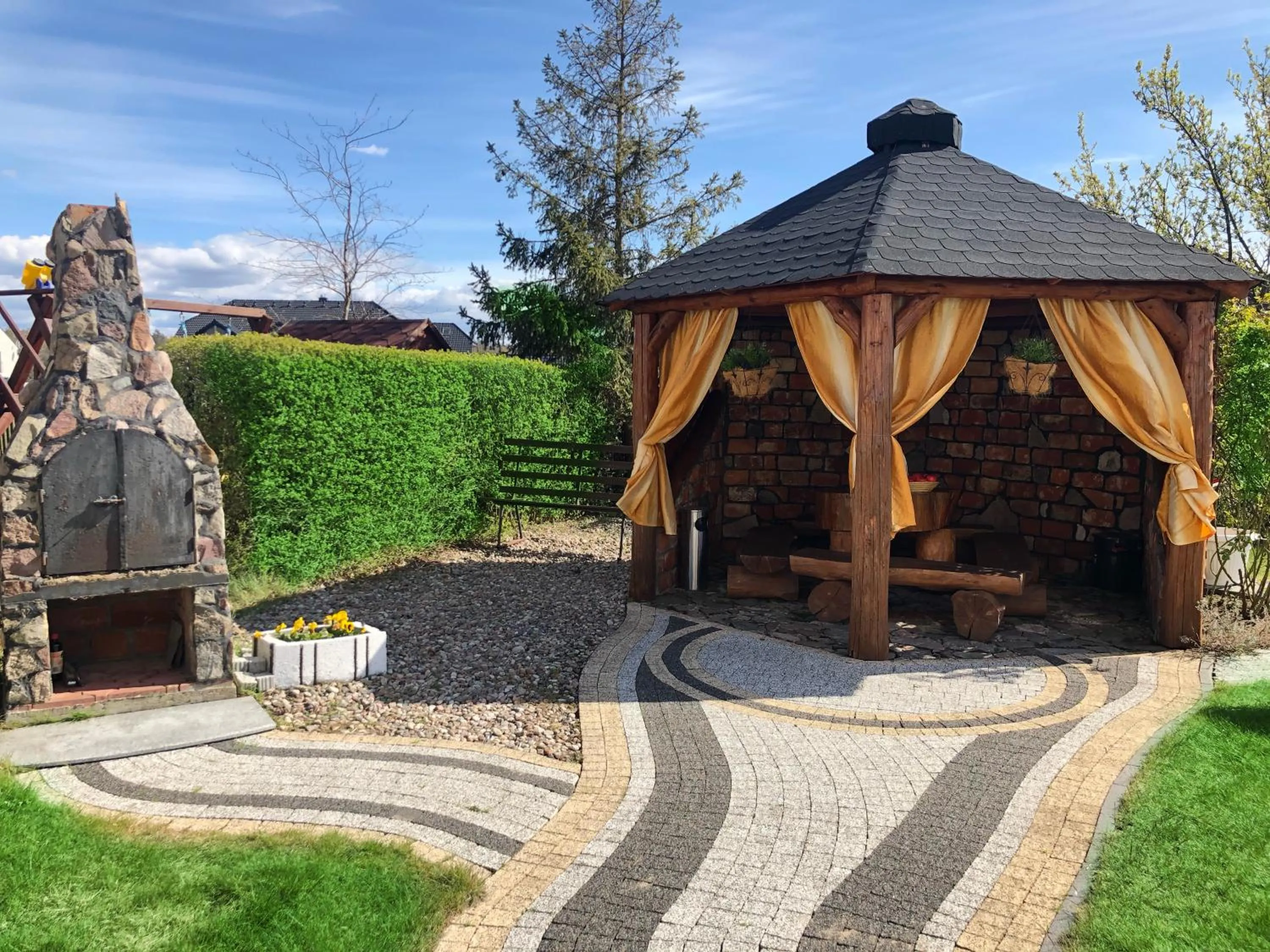 Patio in Willa Kapitańska i Willa Marynarska