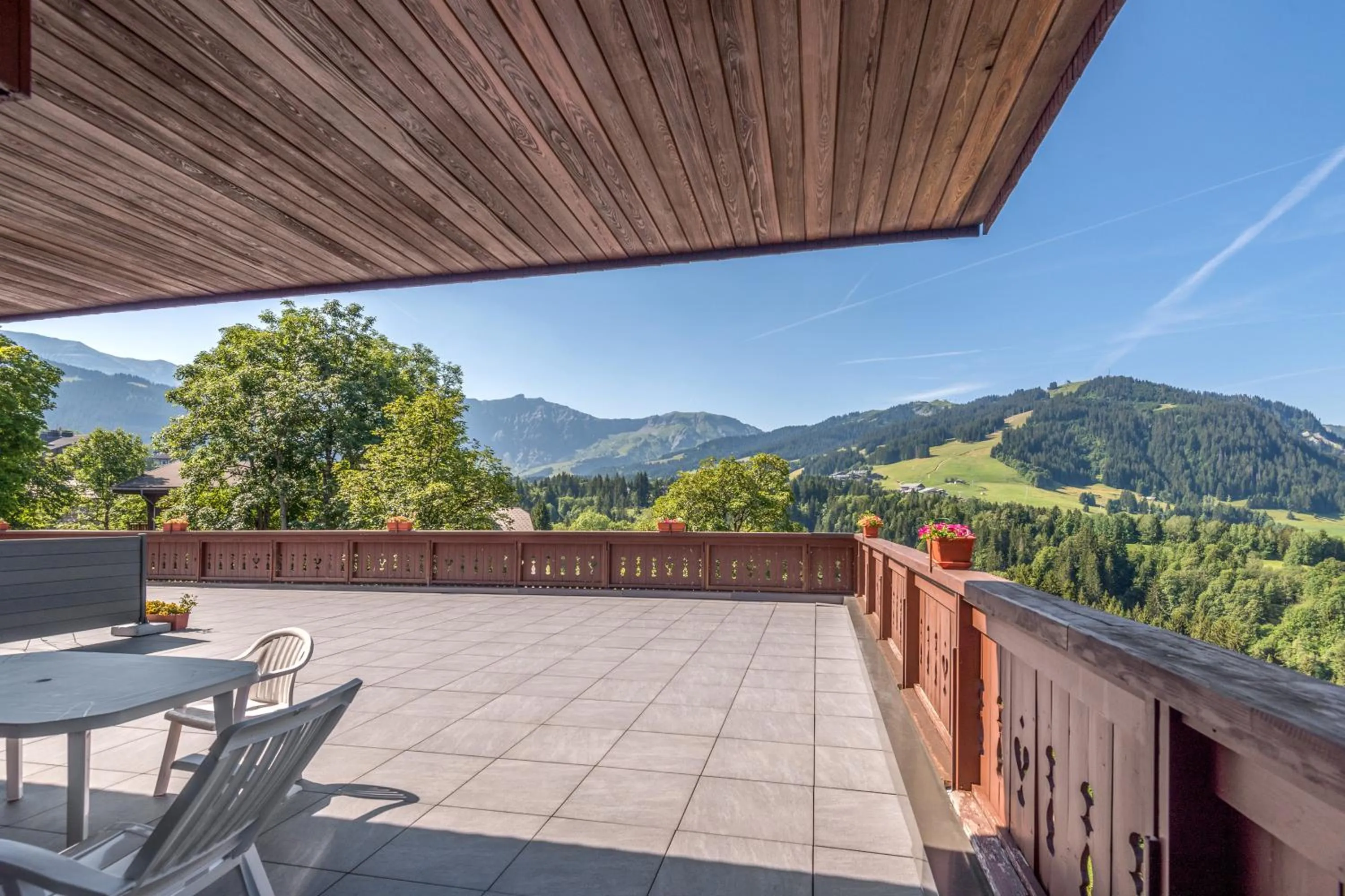 Patio in Résidence Pierre & Vacances Le Mont d'Arbois