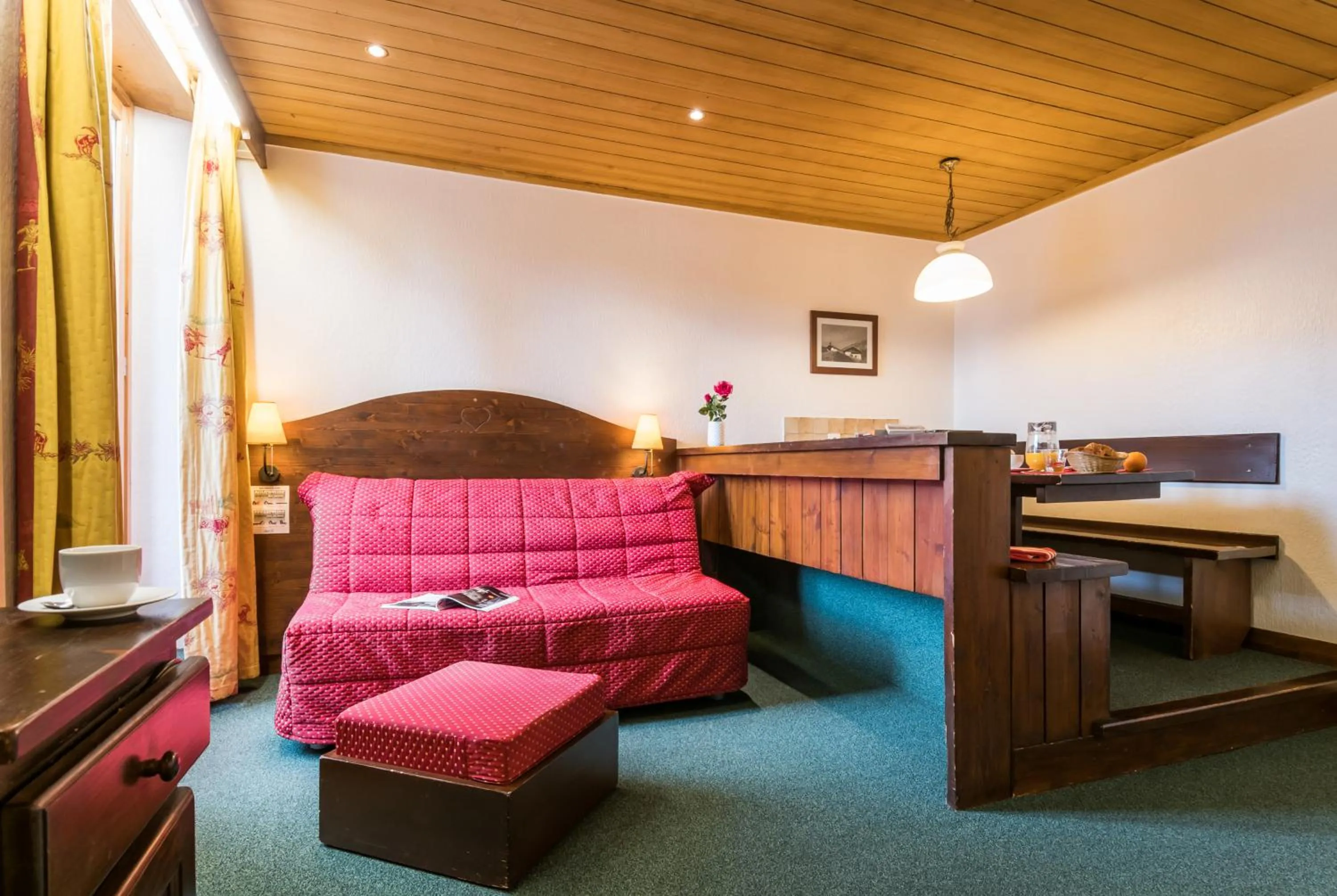 Living room in Résidence Pierre & Vacances Le Mont d'Arbois