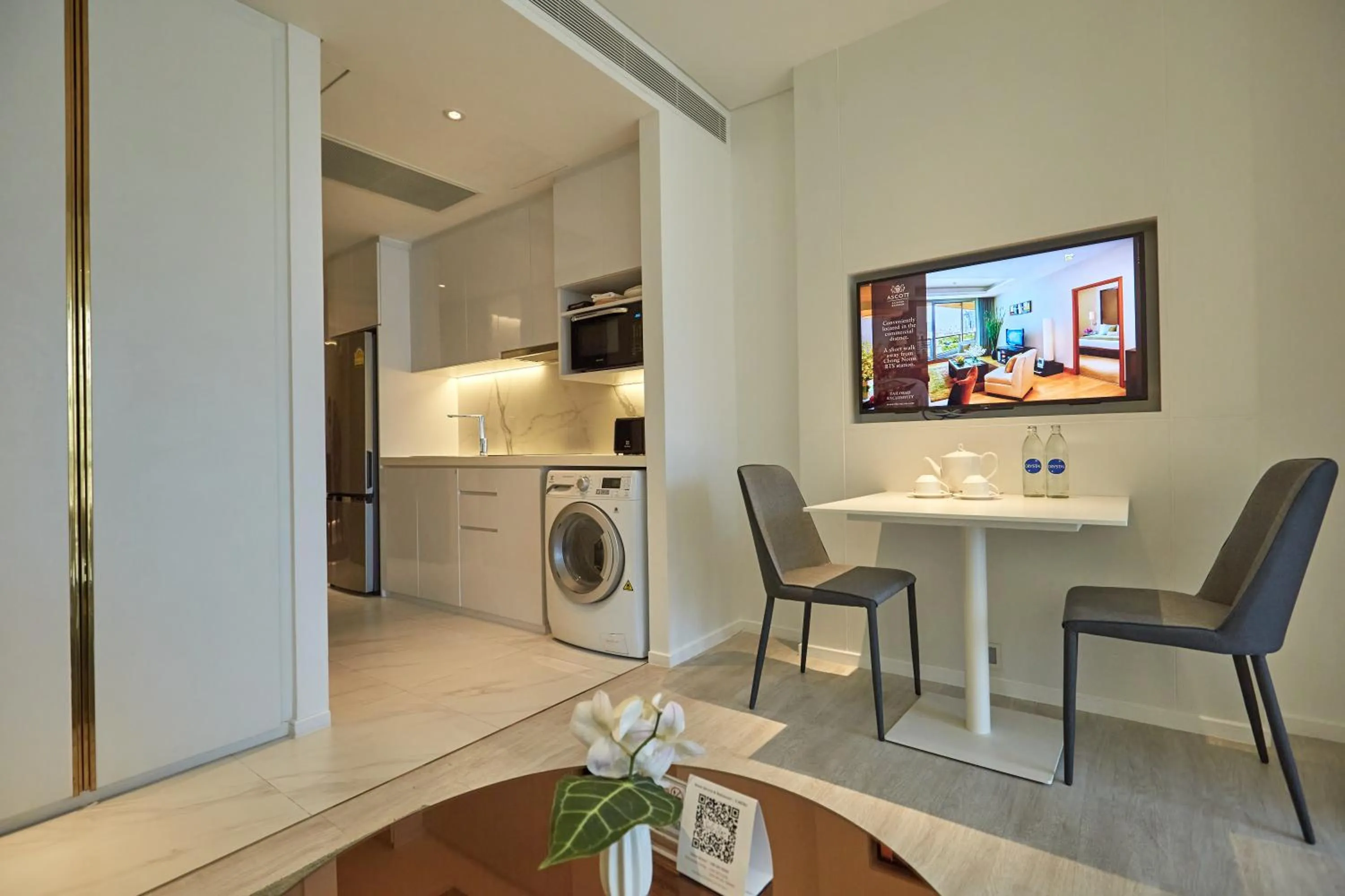 Living room in Somerset Maison Asoke Bangkok