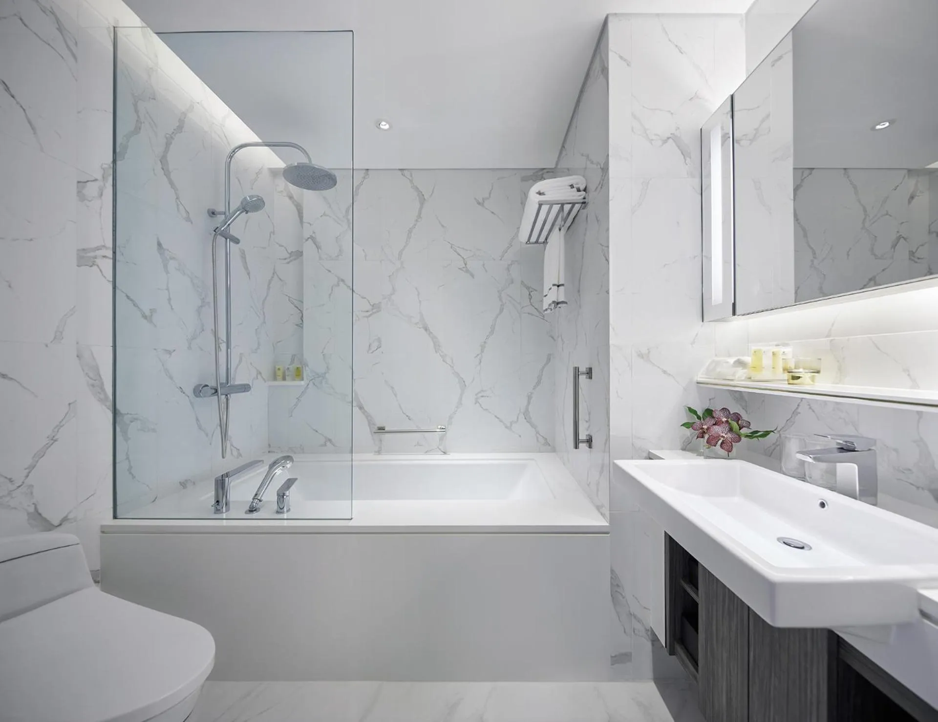 Bathroom in Somerset Maison Asoke Bangkok