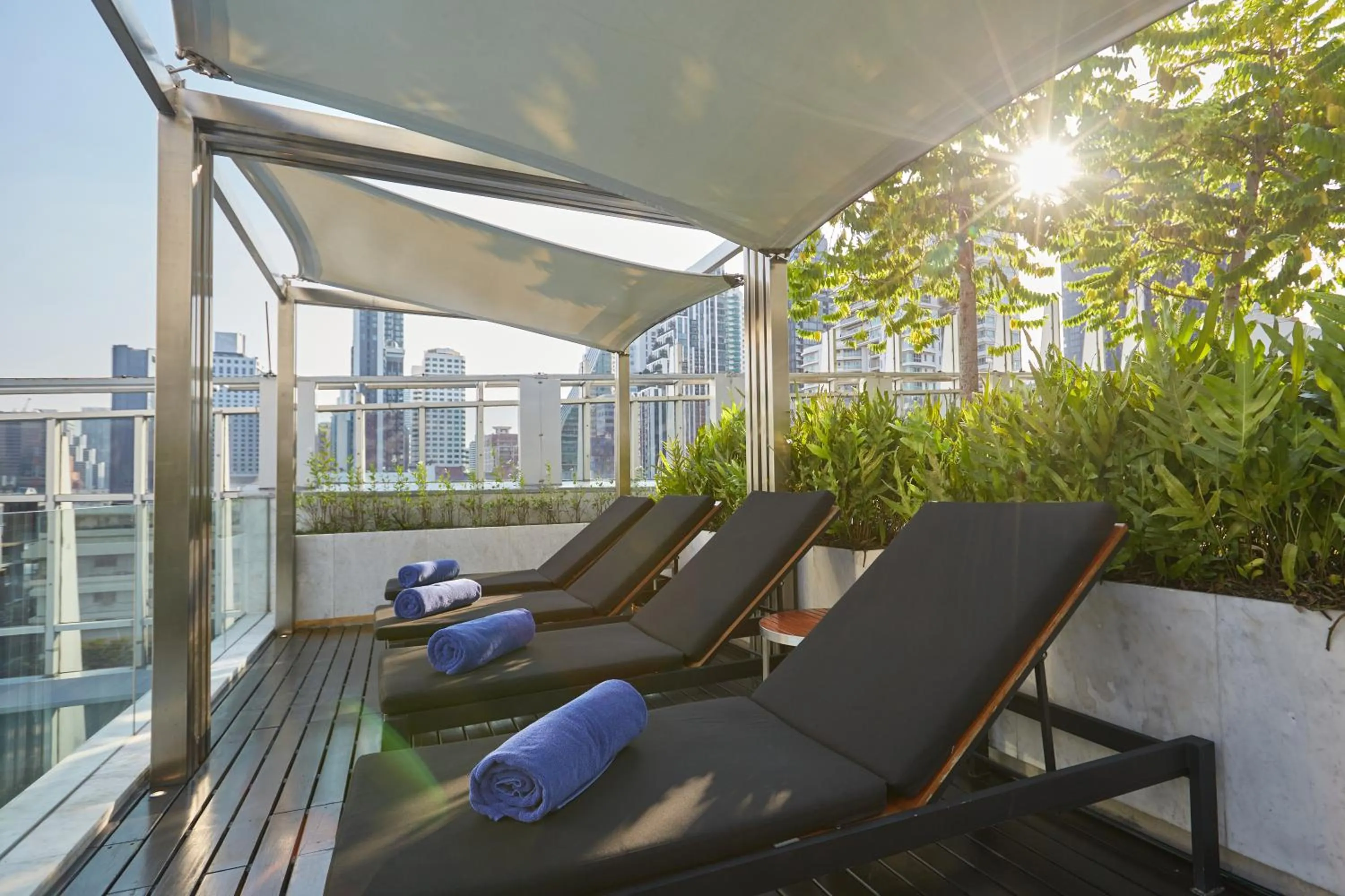 Pool view in Somerset Maison Asoke Bangkok