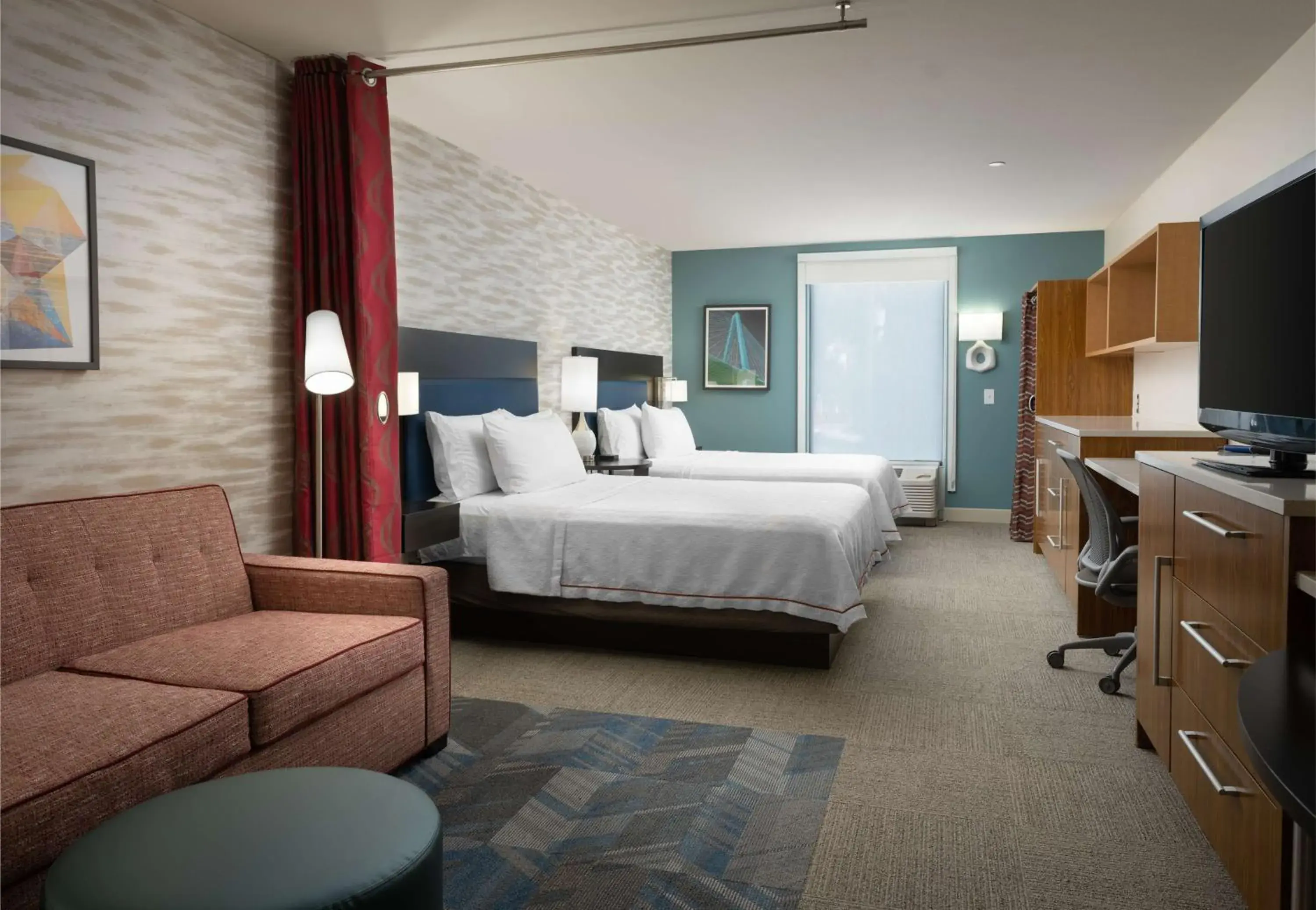 Queen Studio with Two Queen Beds - Non-Smoking in Home2 Suites by Hilton Charleston Airport Convention Center, SC Queen Studio with Two Queen Beds - Non-Smoking in Home2 Suites by Hilton Charleston Airport Convention Center, SC