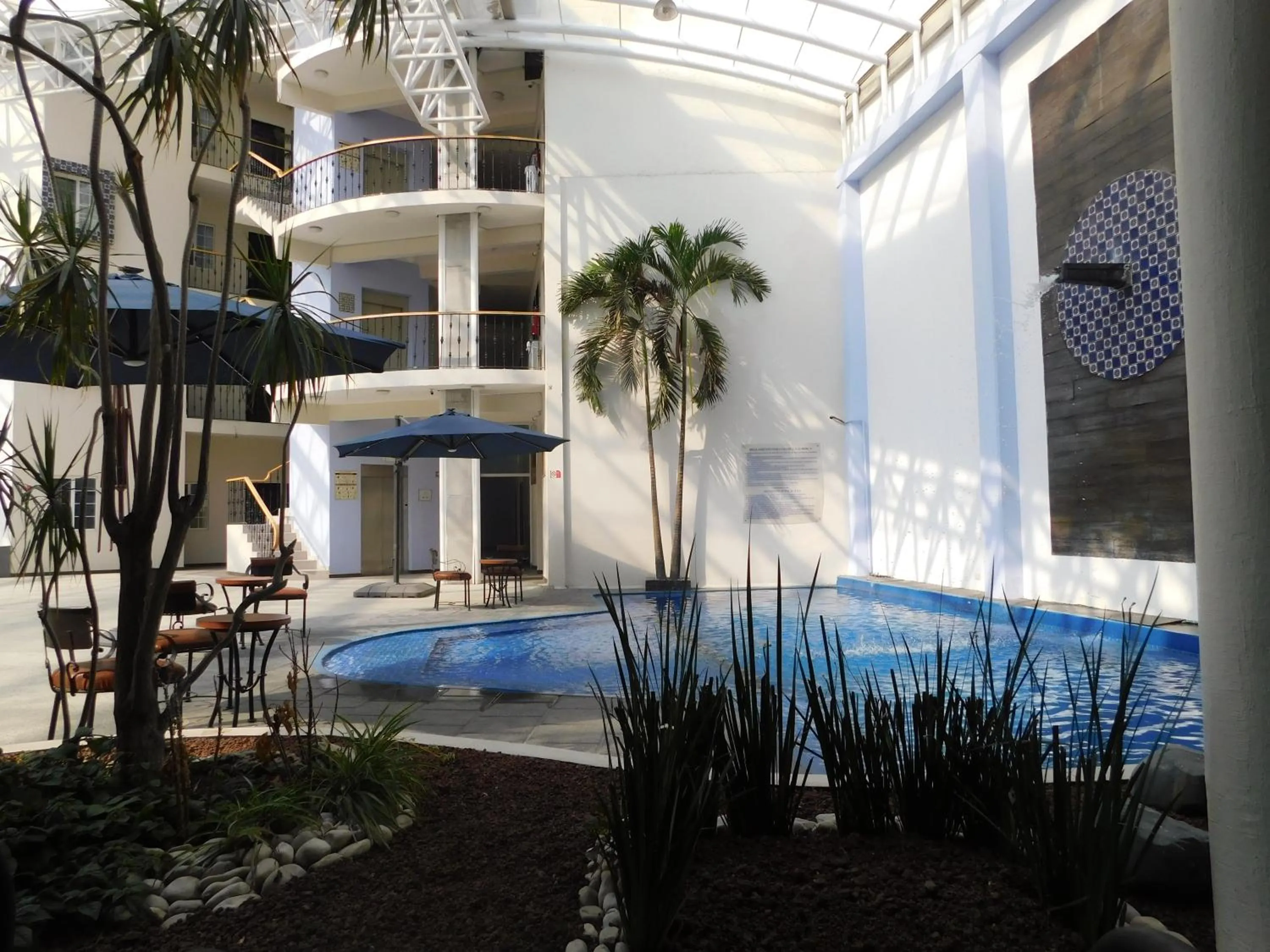 Swimming pool in Plaza Poblana