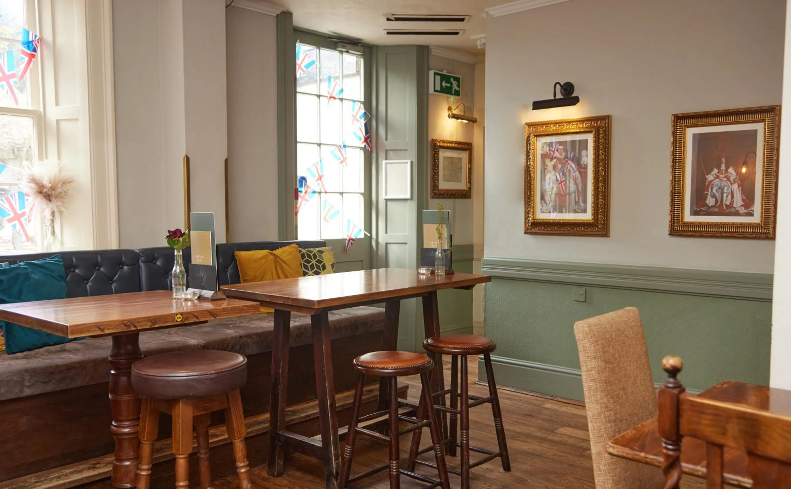 Seating area in Kings Arms Hotel by Greene King Inns