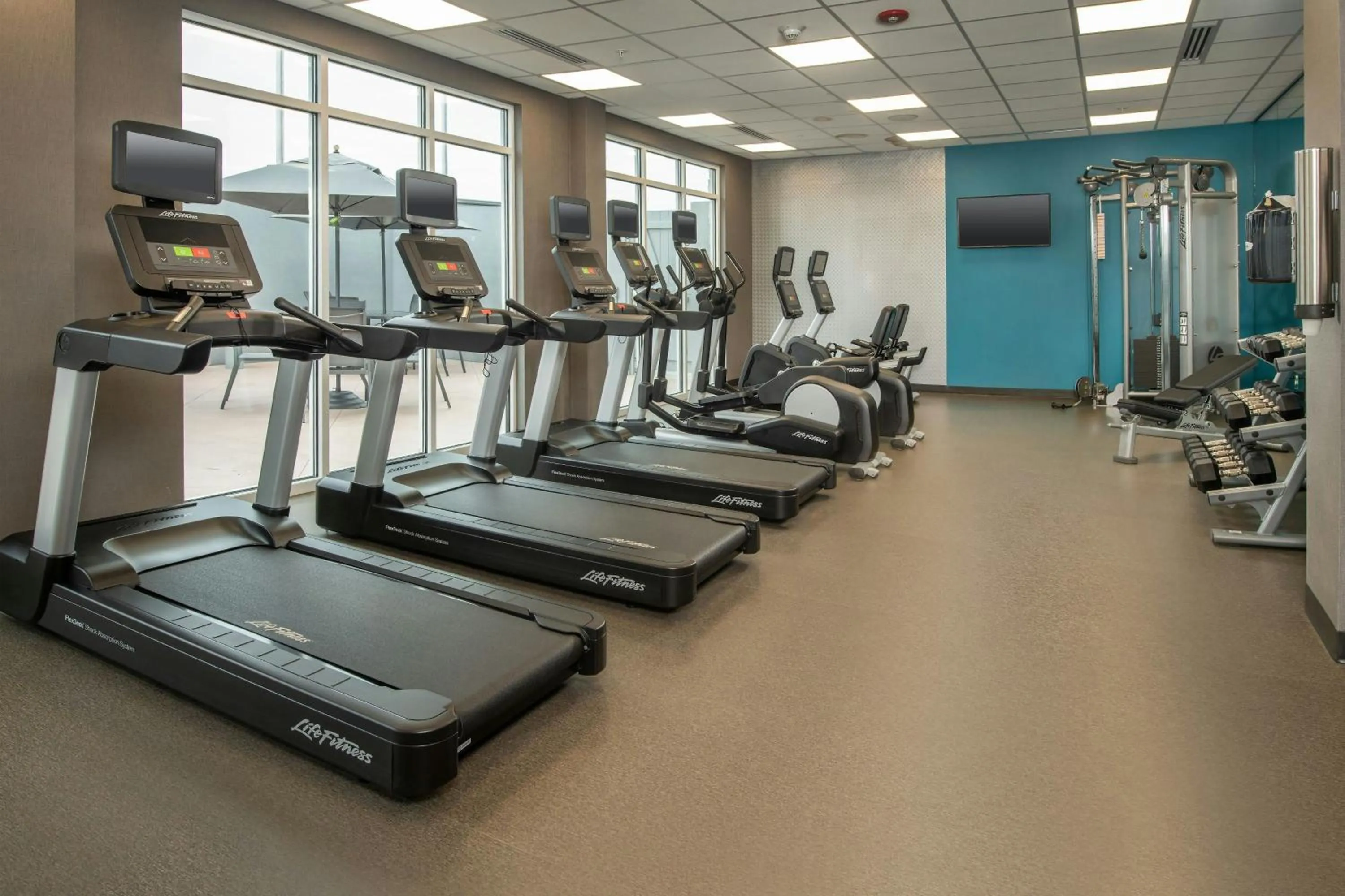 Fitness centre/facilities in Fairfield Inn & Suites by Marriott Harrisburg International Airport