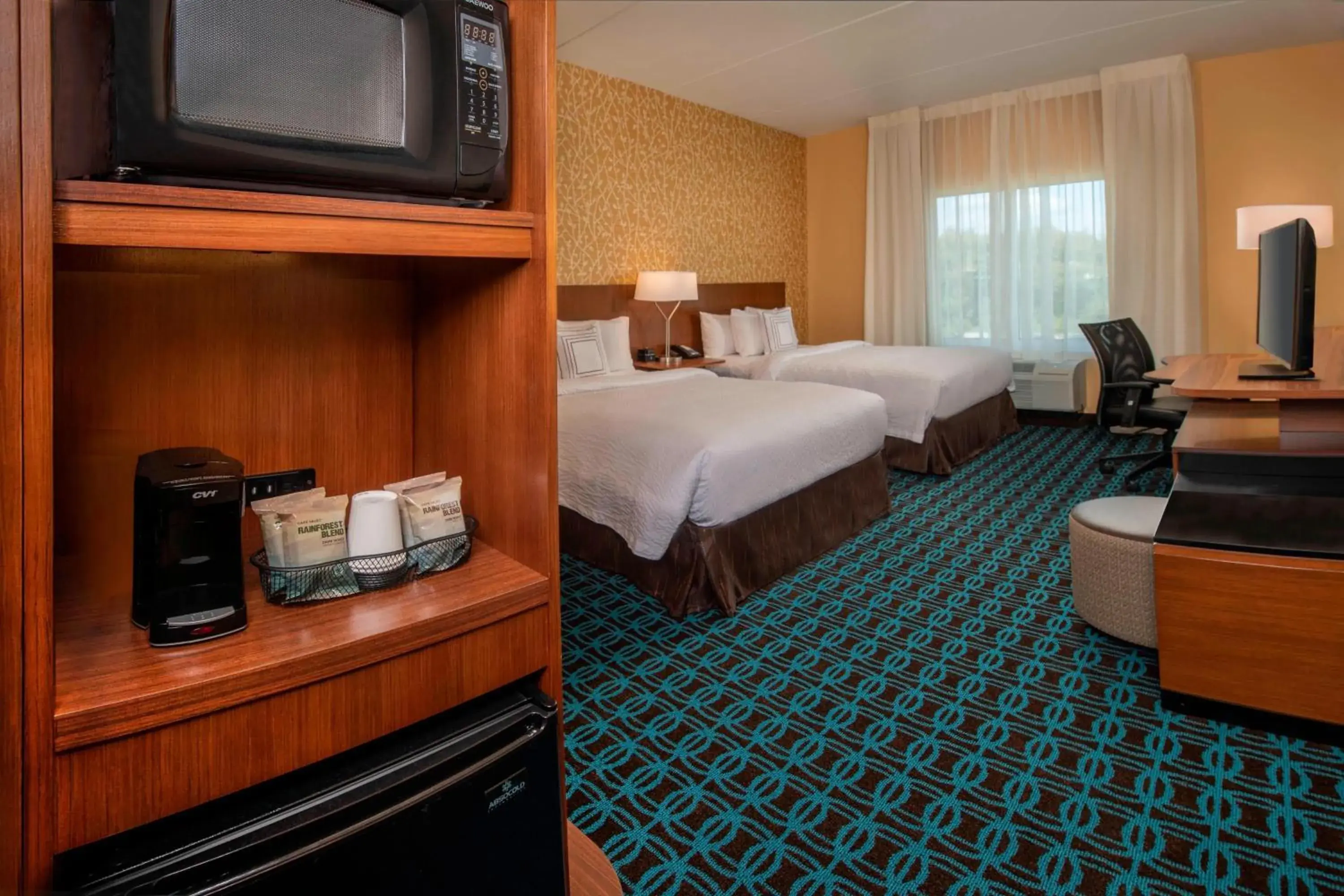 Queen Room with Two Queen Beds - Hearing Accessible in Fairfield Inn & Suites by Marriott Harrisburg International Airport Queen Room with Two Queen Beds - Hearing Accessible in Fairfield Inn & Suites by Marriott Harrisburg International Airport