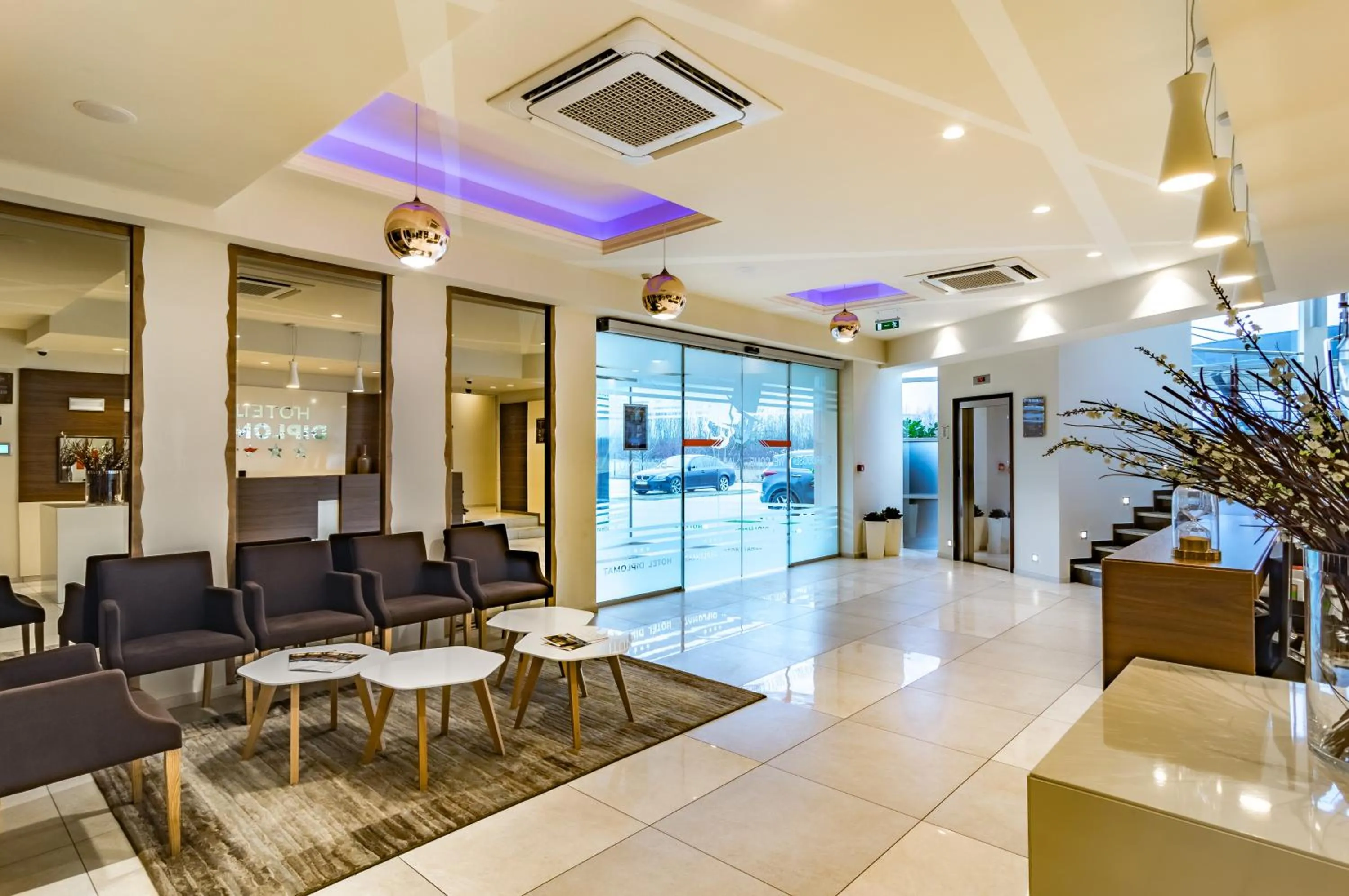Lobby or reception in Hotel Diplomat