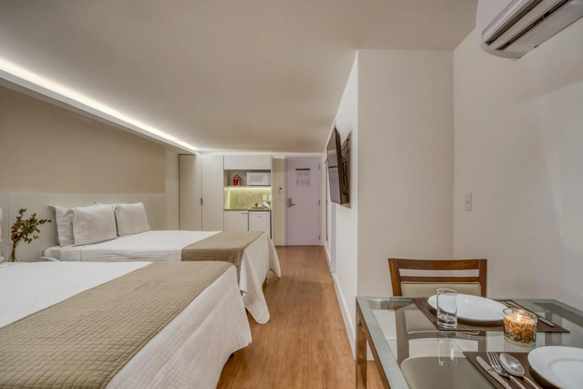 Bed in Hotel Brisa Suítes Pajuçara