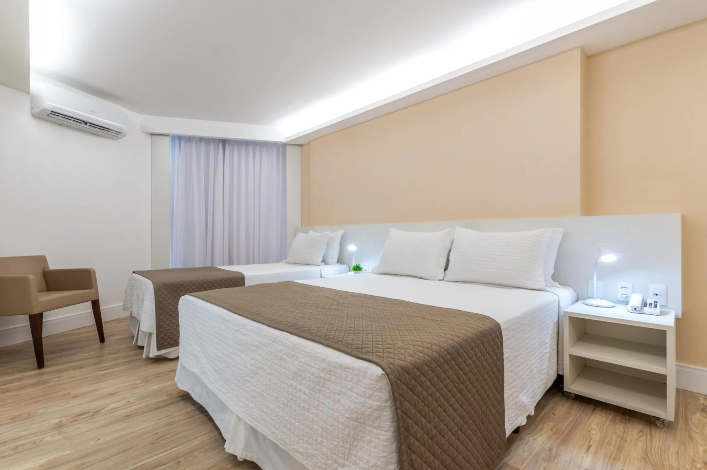 Bed in Hotel Brisa Suítes Pajuçara