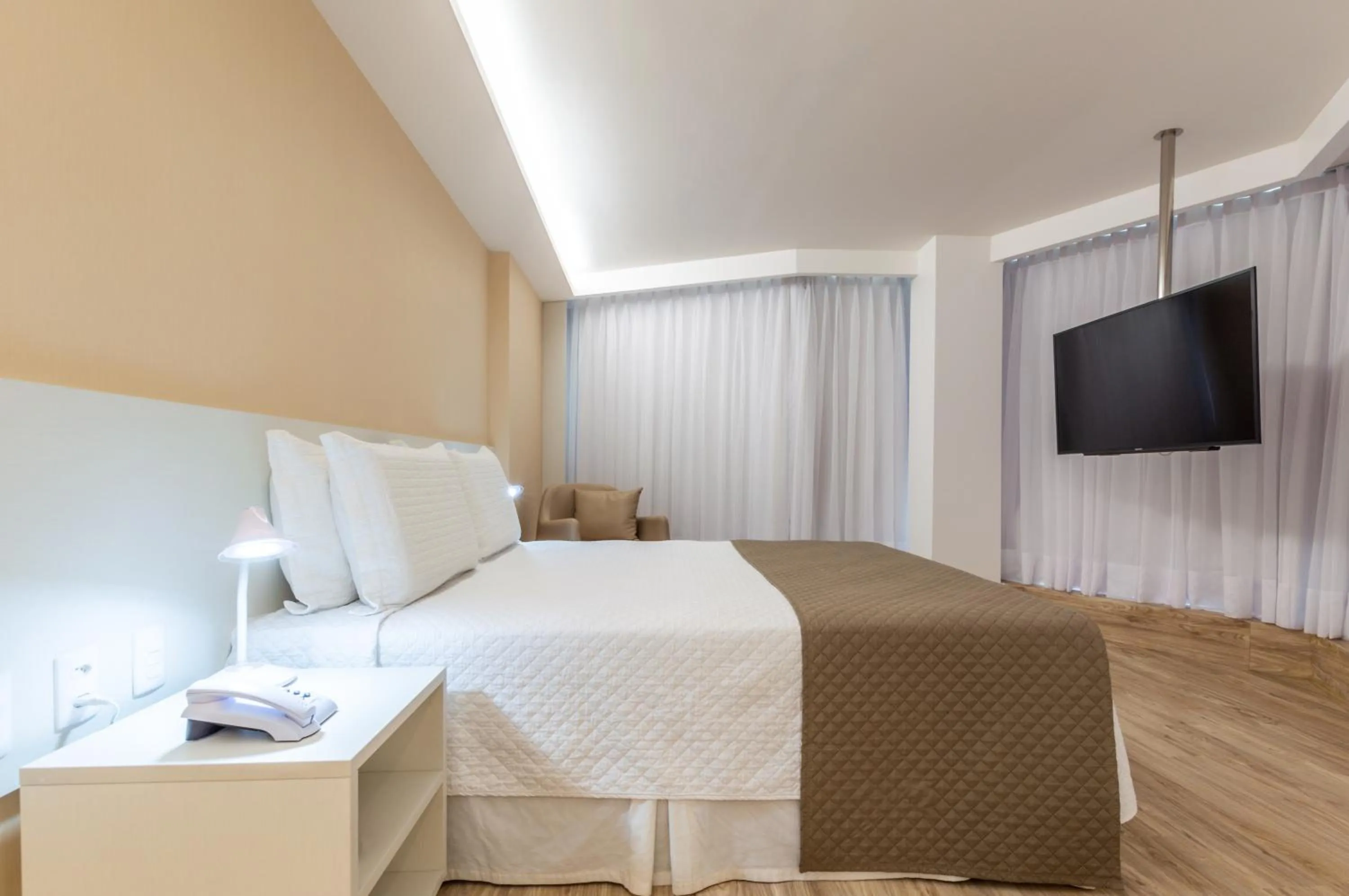 Bed in Hotel Brisa Suítes Pajuçara