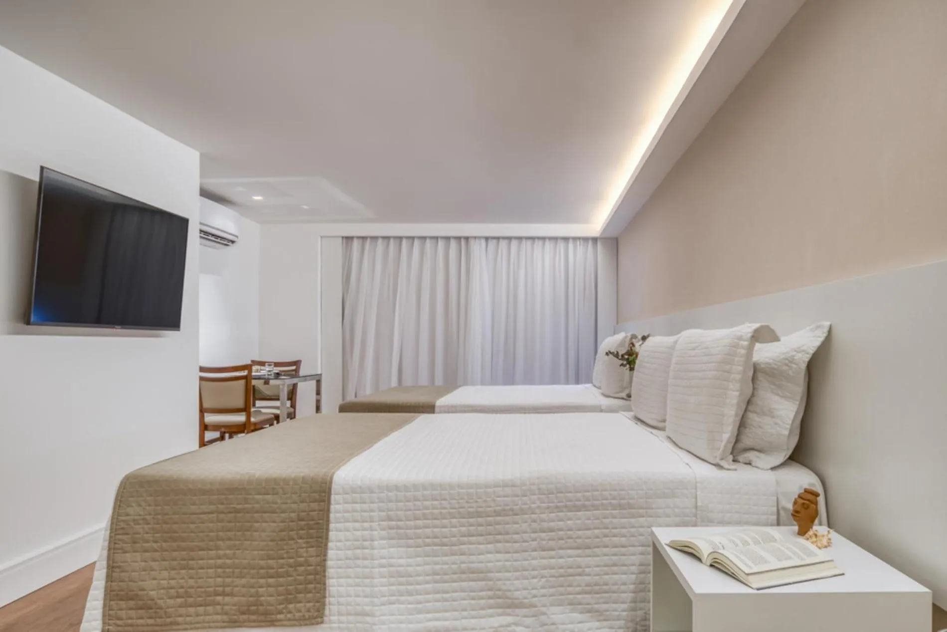 Bed in Hotel Brisa Suítes Pajuçara