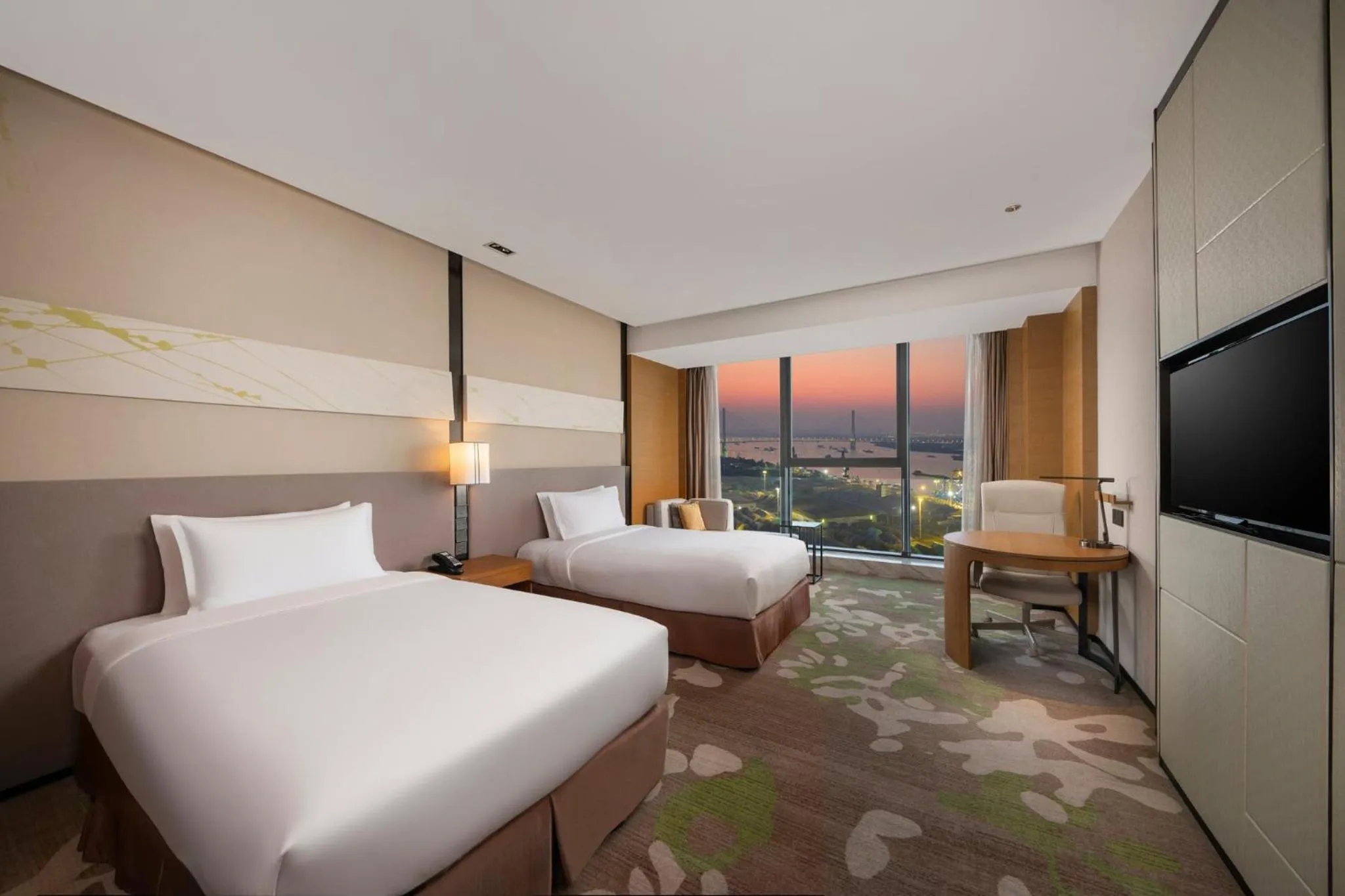 Photo of the whole room, Bed in Holiday Inn Nanjing Harbour by IHG