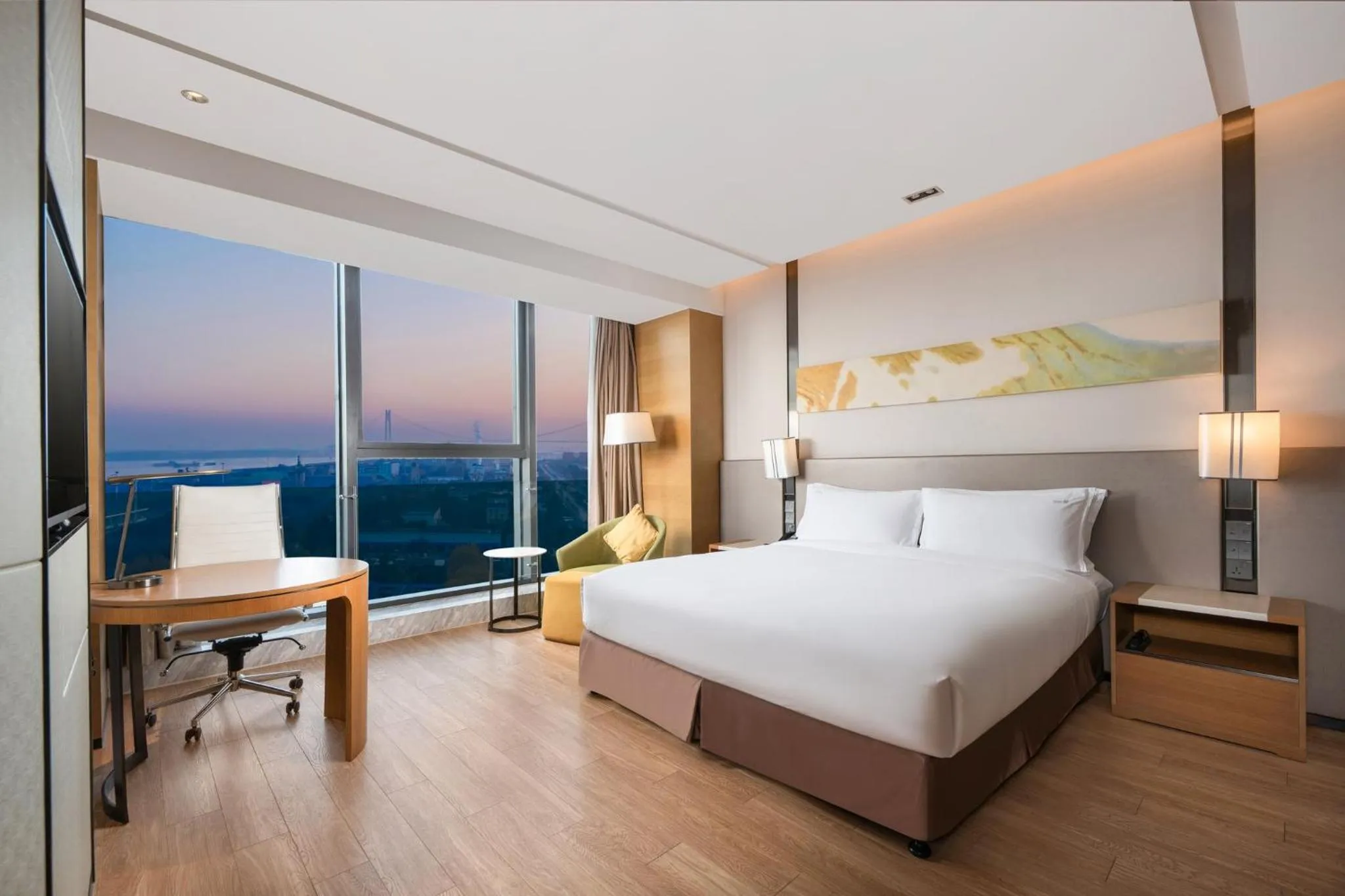 Photo of the whole room, Bed in Holiday Inn Nanjing Harbour by IHG