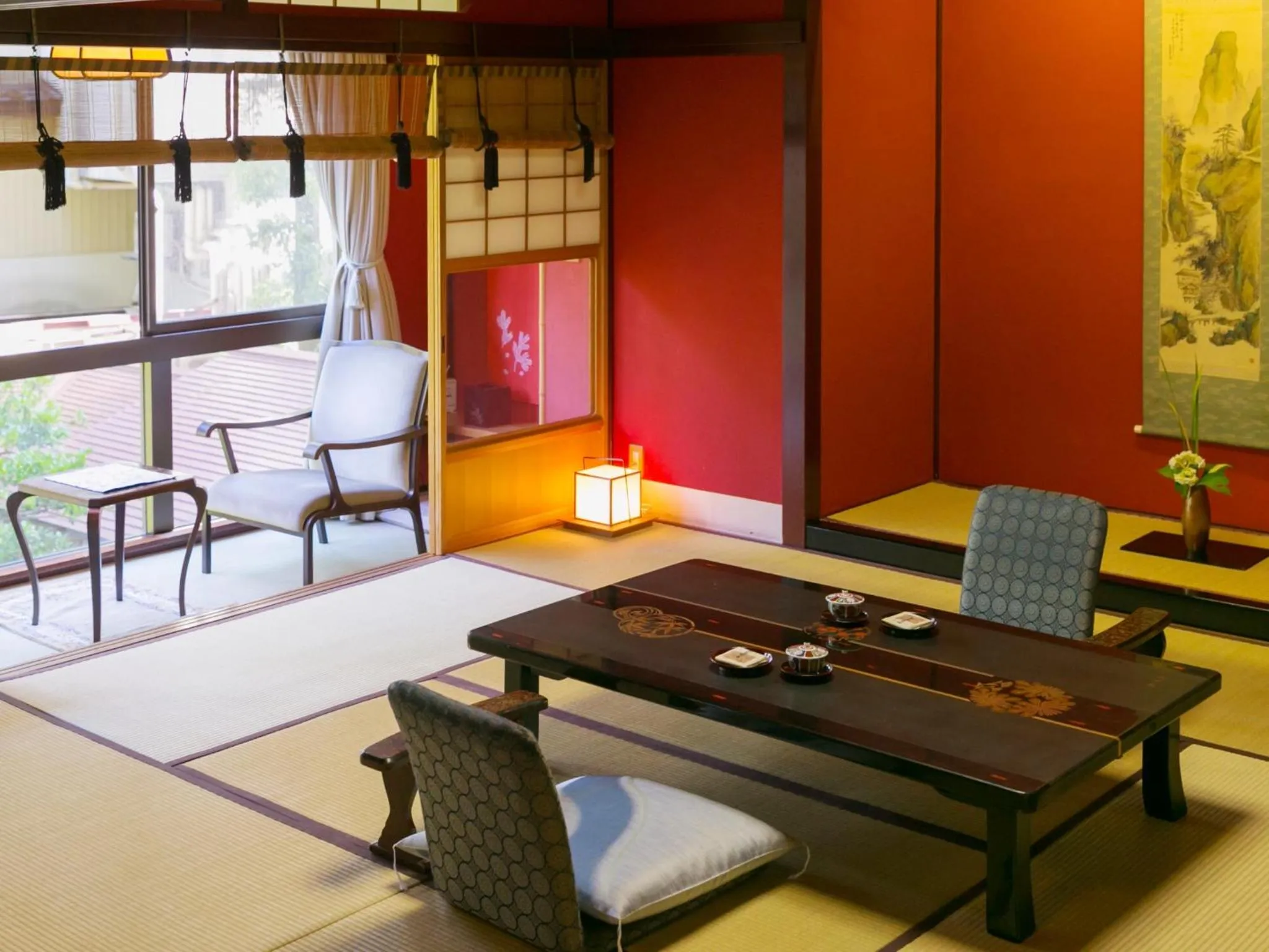 Photo of the whole room, Bed in Hoshi