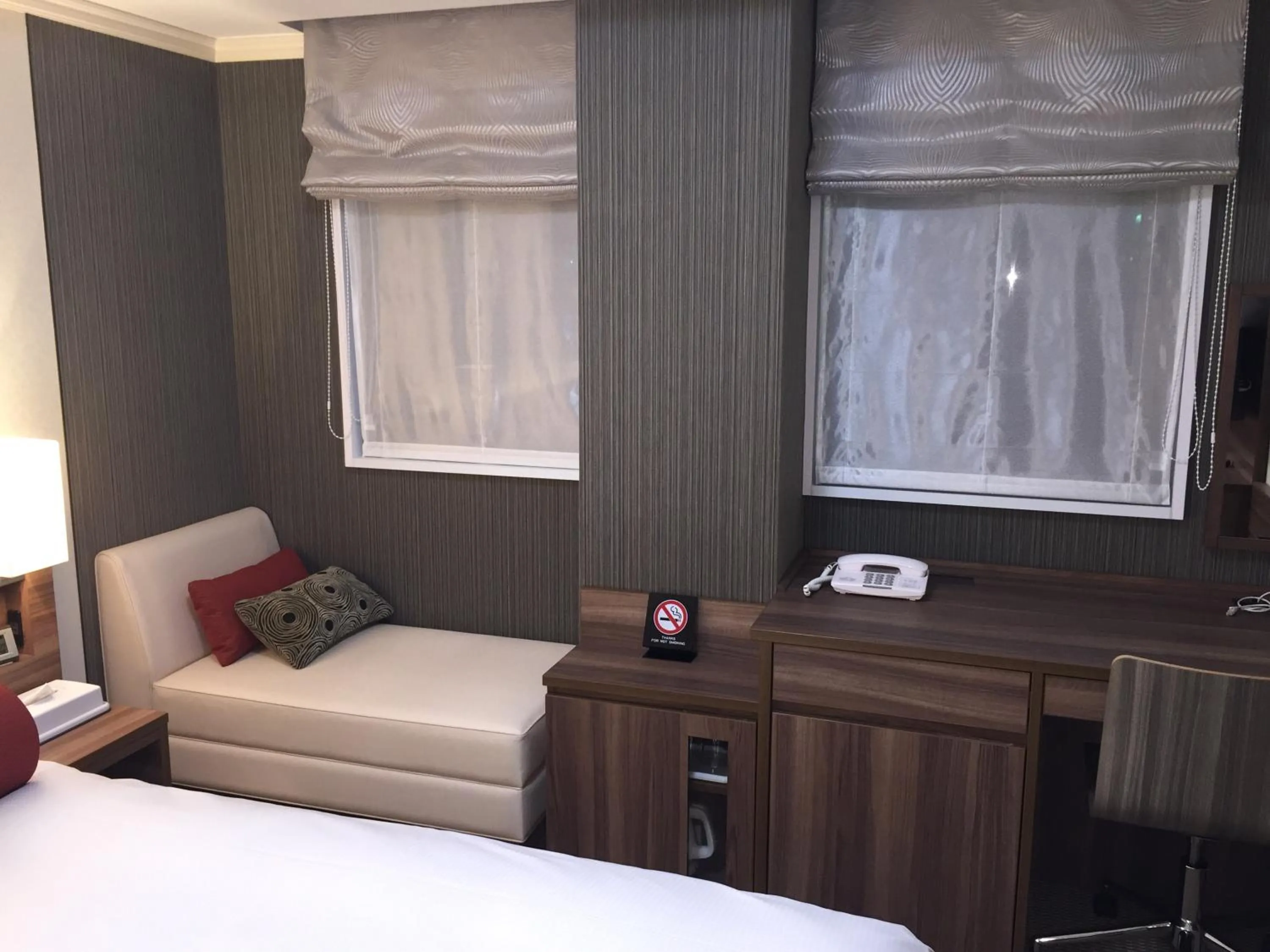 Decorative detail, Bed in West Inn Fuji-Yoshida