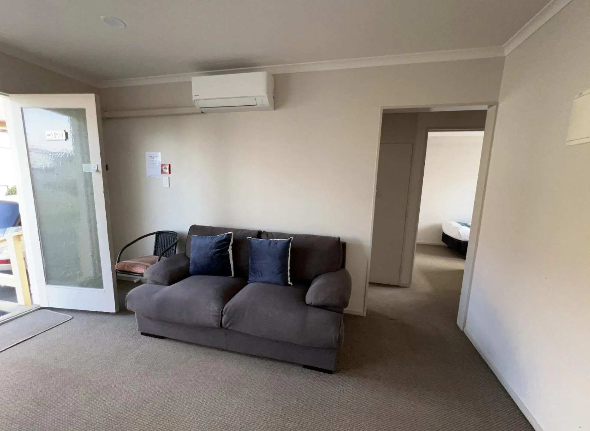 Seating area in Mountain View Motel