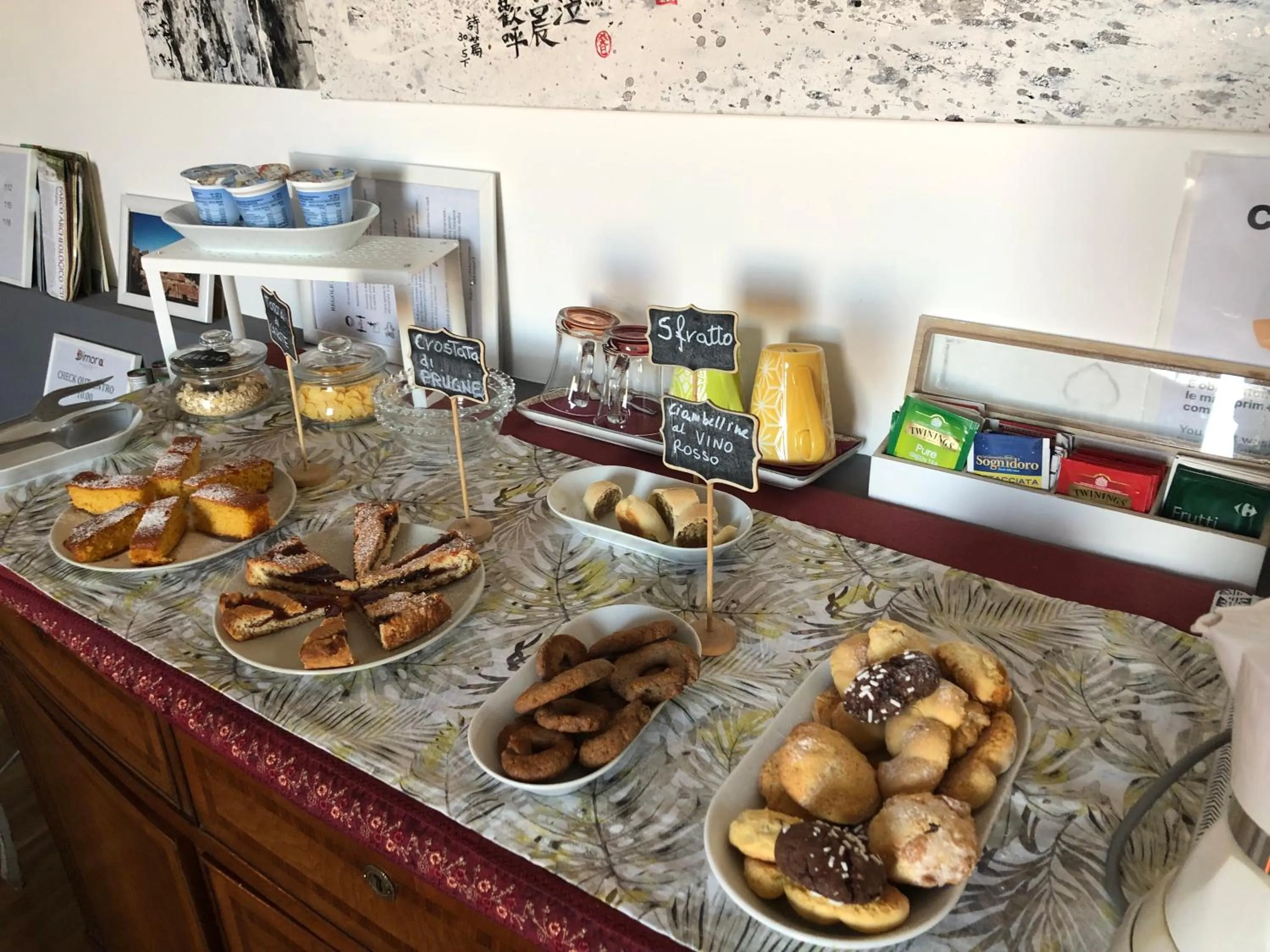 Italian breakfast in B&B Dimor'à