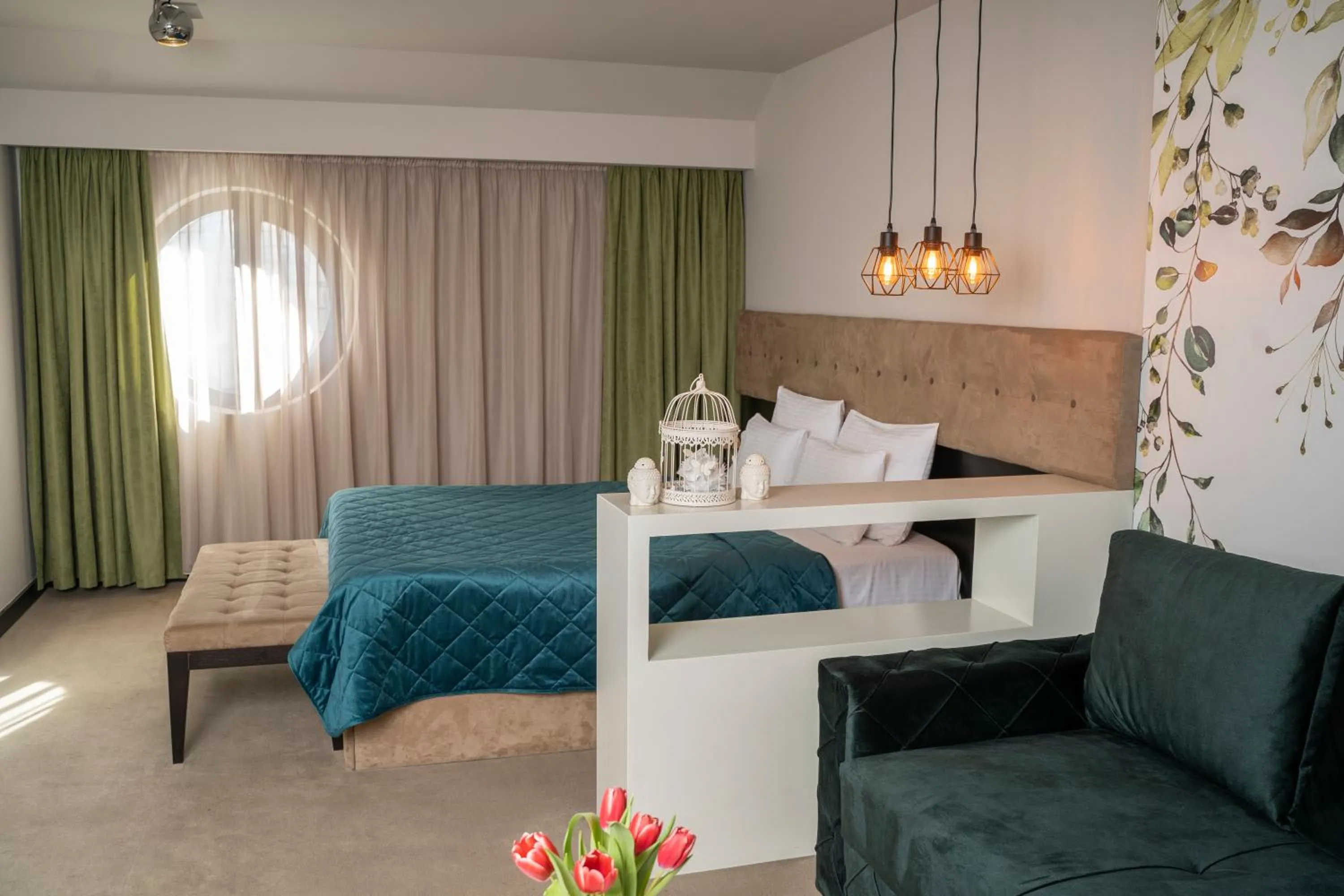 Living room, Bed in Akacija Luxury Suites