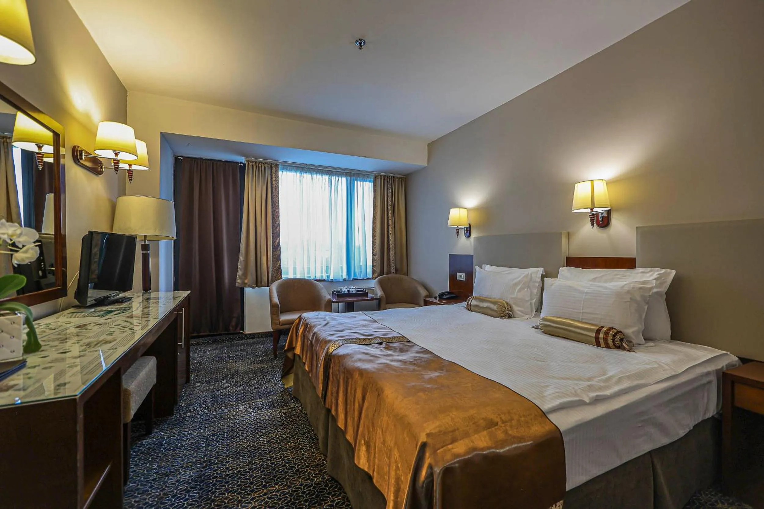 Bed in Grand Hotel Napoca