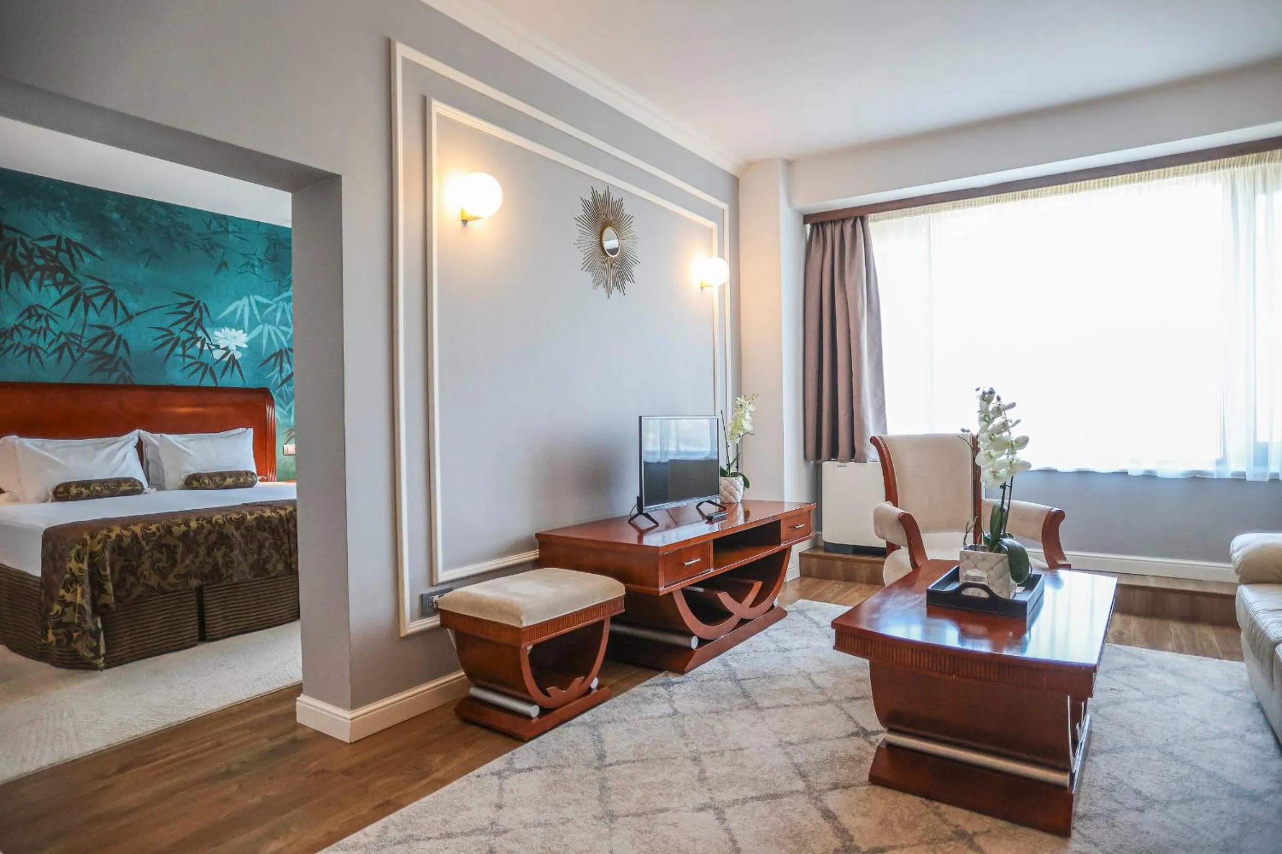 Bed in Grand Hotel Napoca