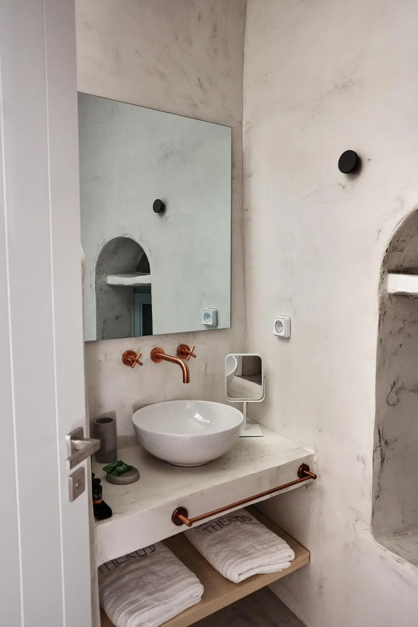 Bathroom in Living Theros Luxury Suites