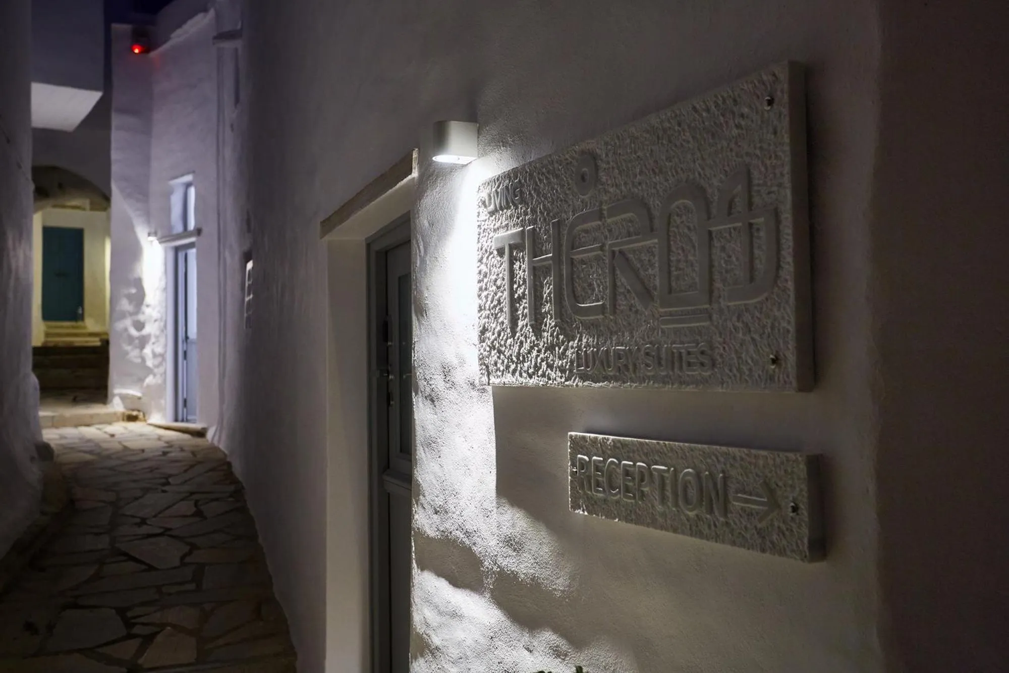 Facade/entrance in Living Theros Luxury Suites