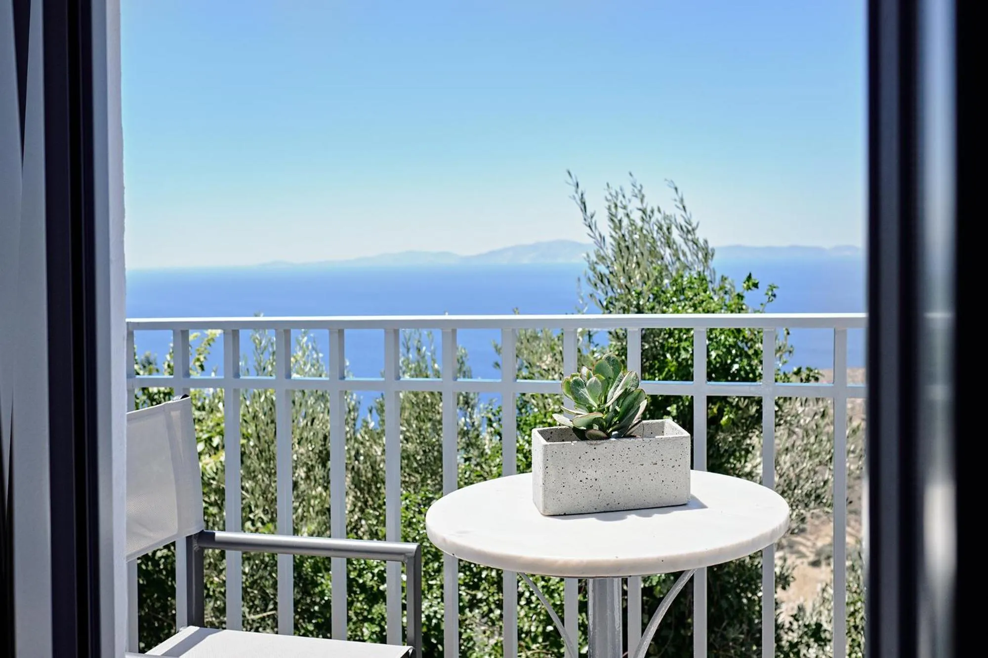 Balcony/Terrace in Living Theros Luxury Suites