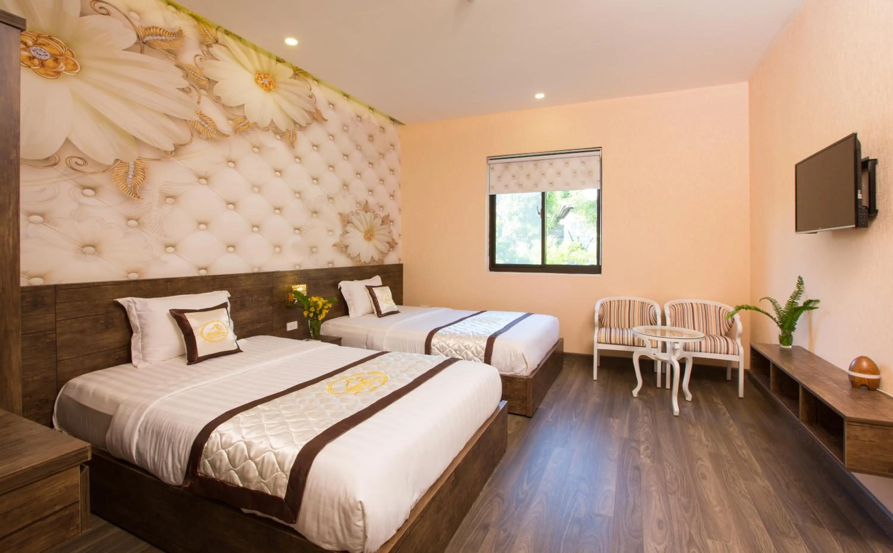 Bed in Sang Như Ngọc Resort