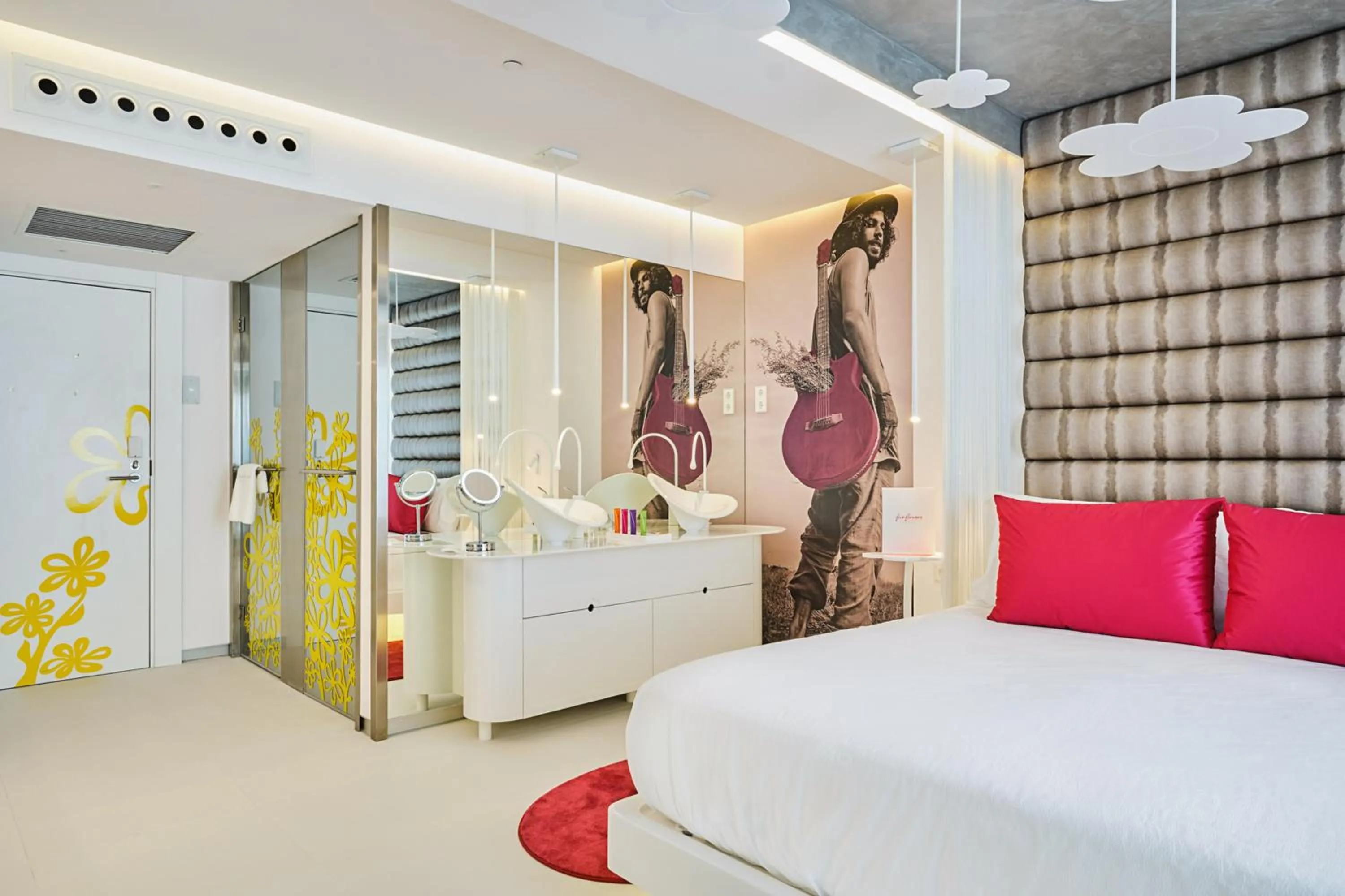 Bed in Five Flowers Hotel Formentera, member of Melia Collection