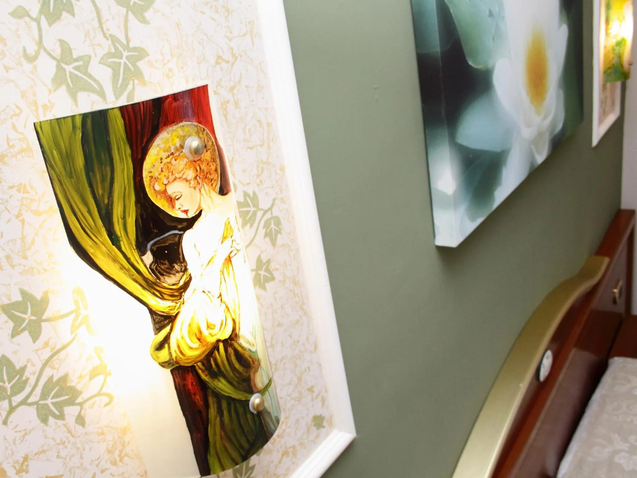 Decorative detail in B&B Il Pavone