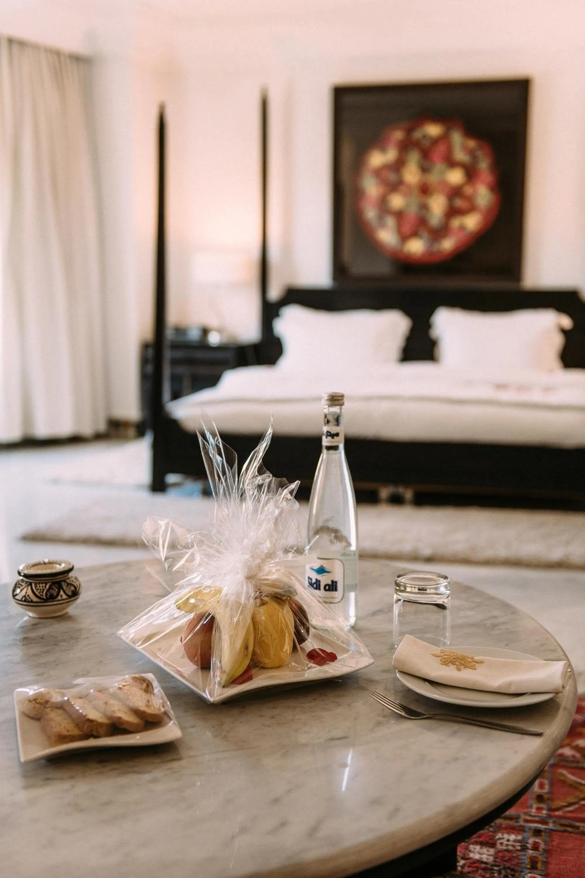 Bedroom, Bed in Riad Maison Bleue and Spa