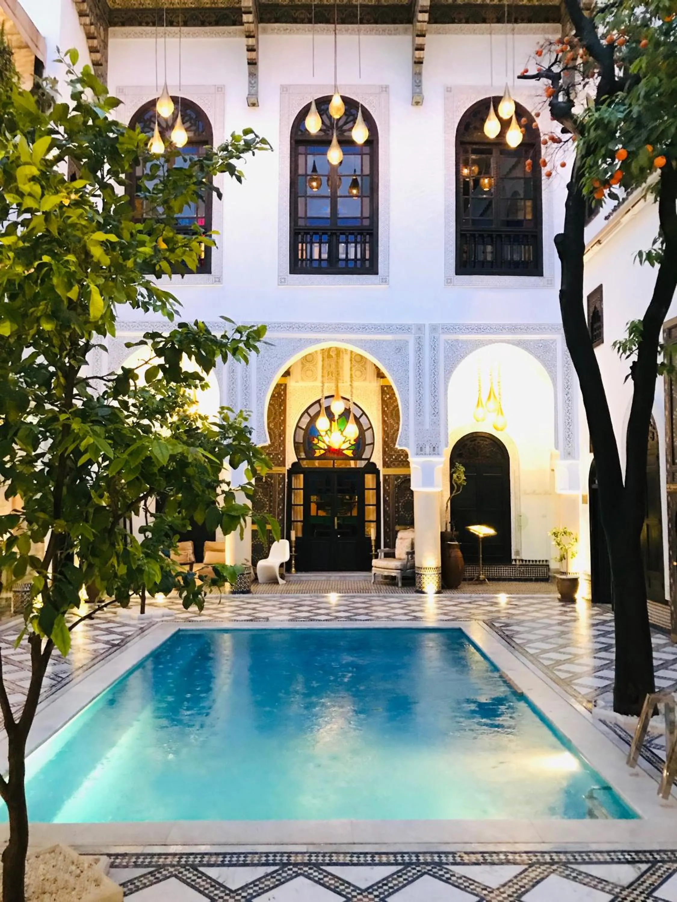 Property building in Riad Maison Bleue and Spa