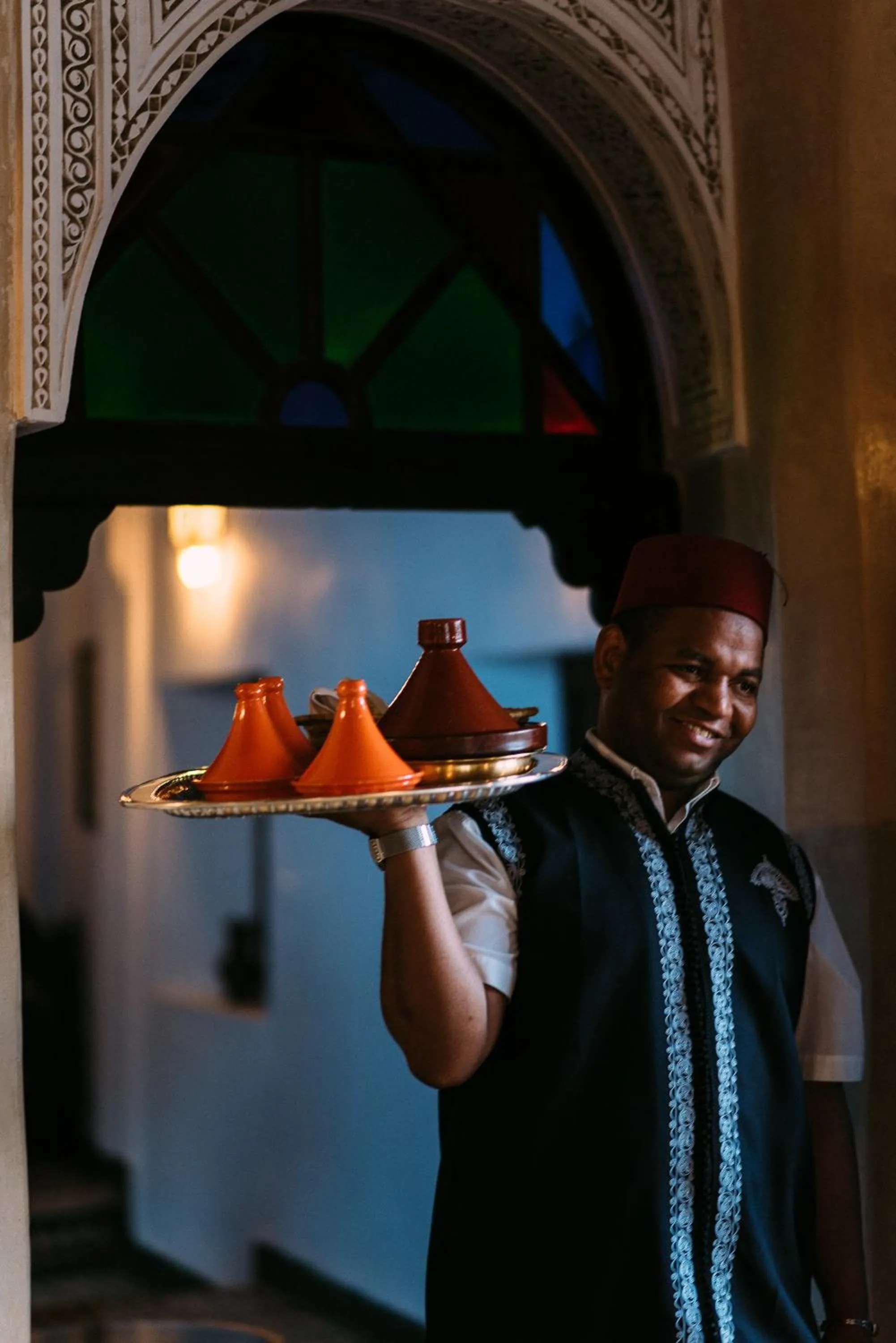 Restaurant/places to eat in Riad Maison Bleue and Spa