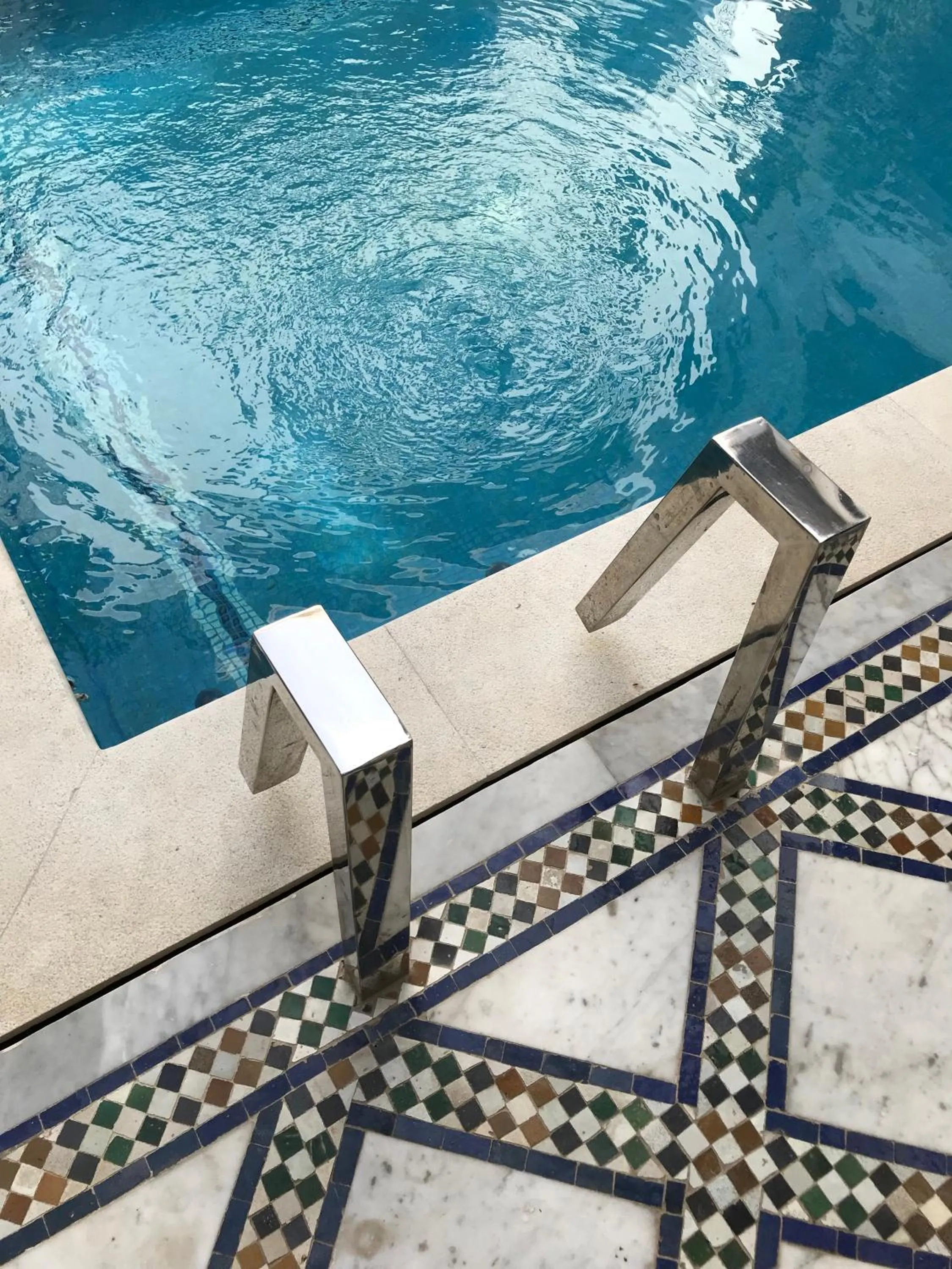 Swimming pool in Riad Maison Bleue and Spa