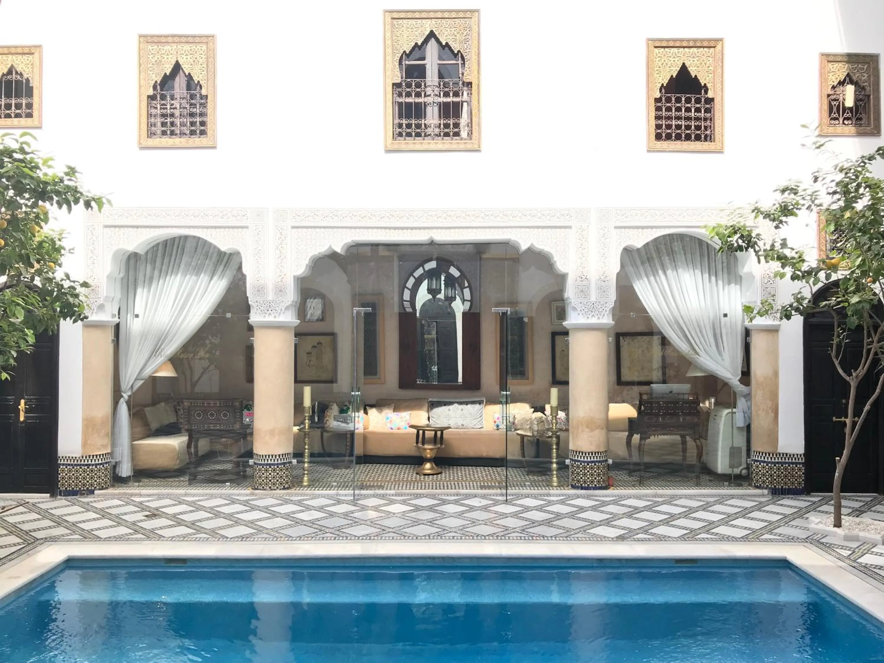 Garden in Riad Maison Bleue and Spa