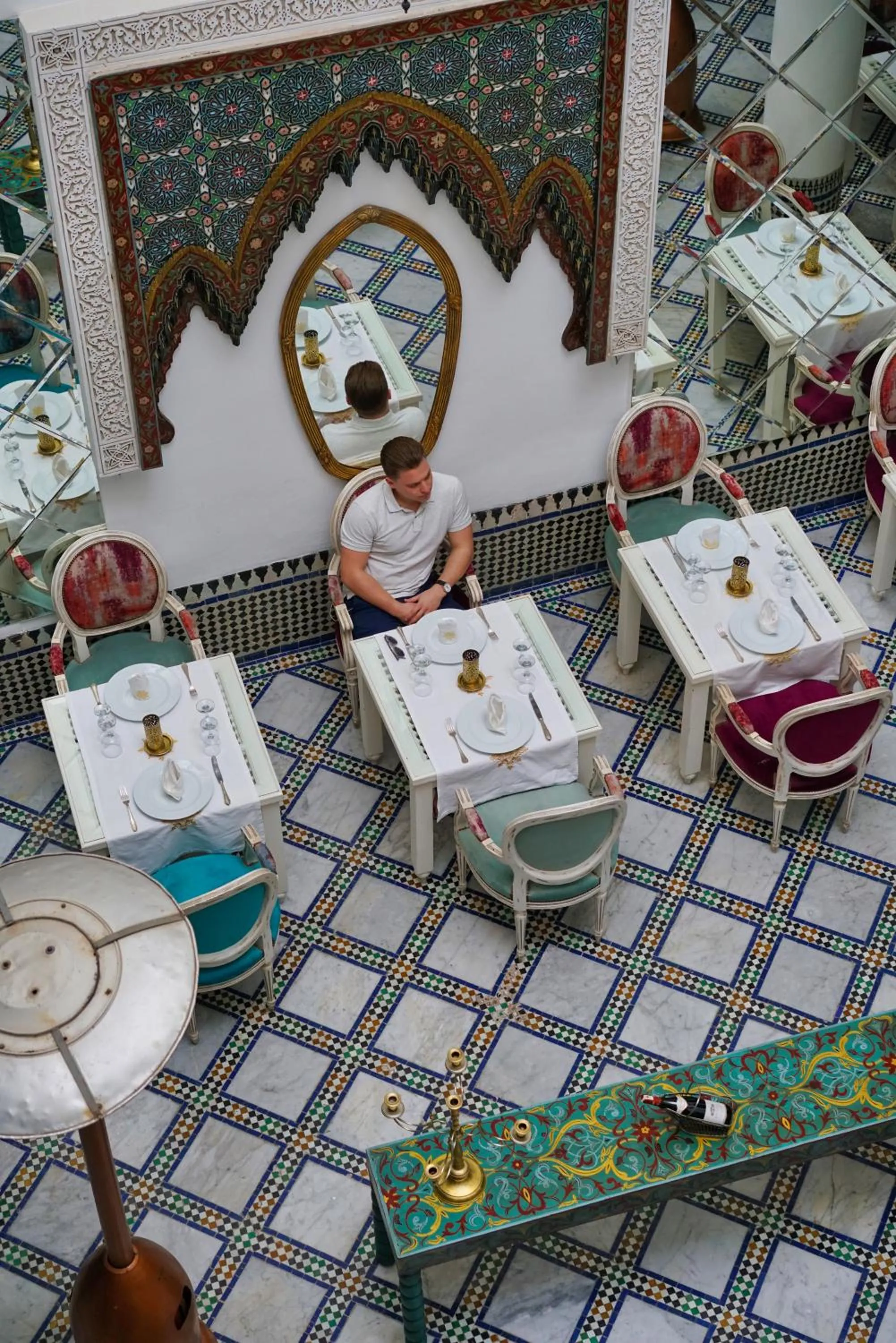 Patio in Riad Maison Bleue and Spa