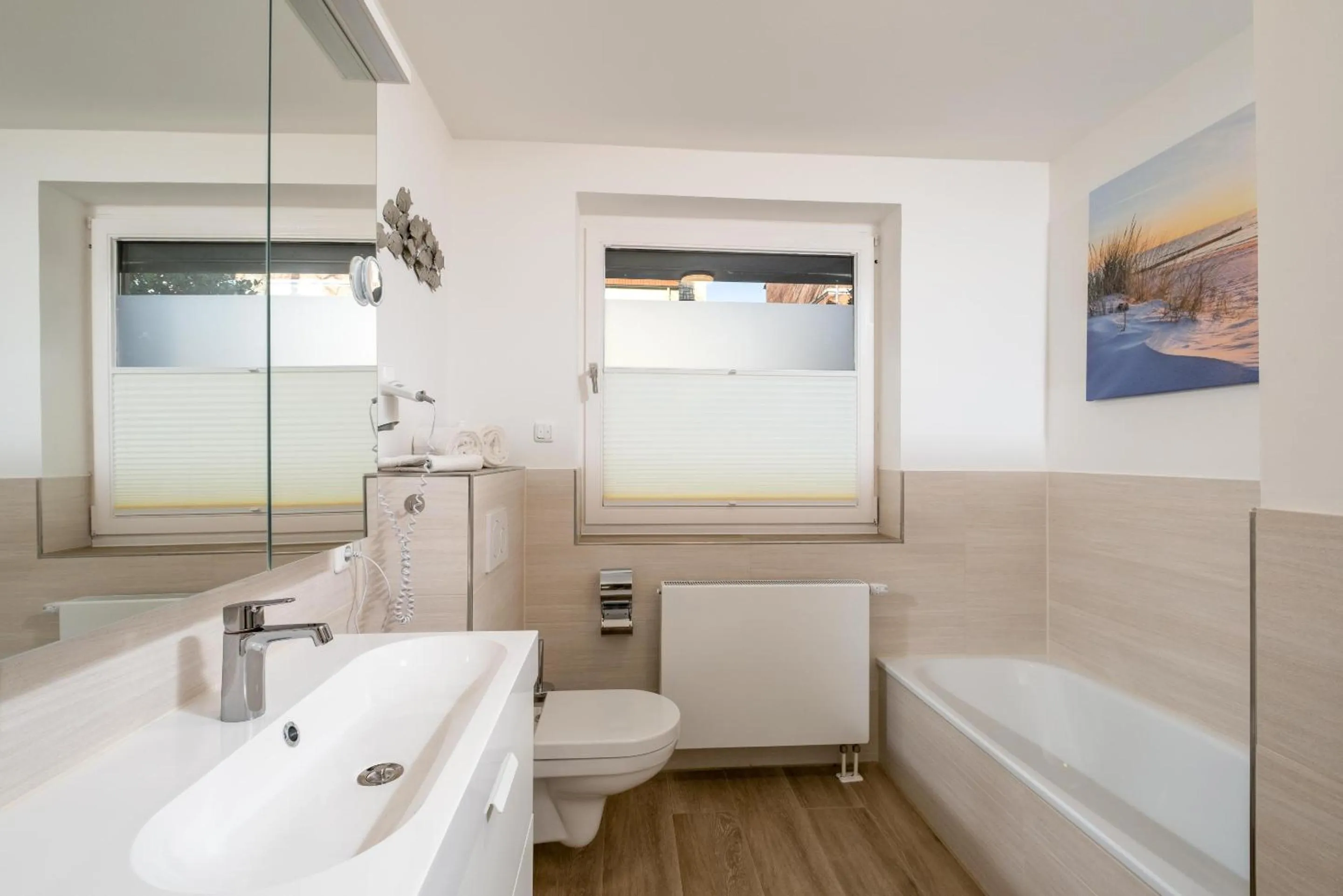 Bathroom in Gästehaus "Kleines Stadtidyll" -Zimmer und Apartments